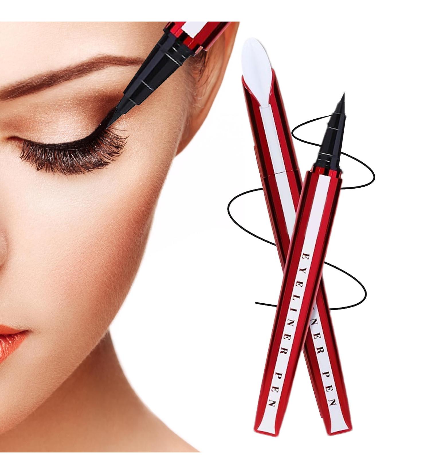 Black Liquid Eyeliner Waterproof Long Lasting Eyeliner Quick Drying Natural Liquid Pen Smooth Eye Makeup Cosmetics For Women Precision Fine Point Professional Beauty Tool V - Buy Online on GoSupps.com