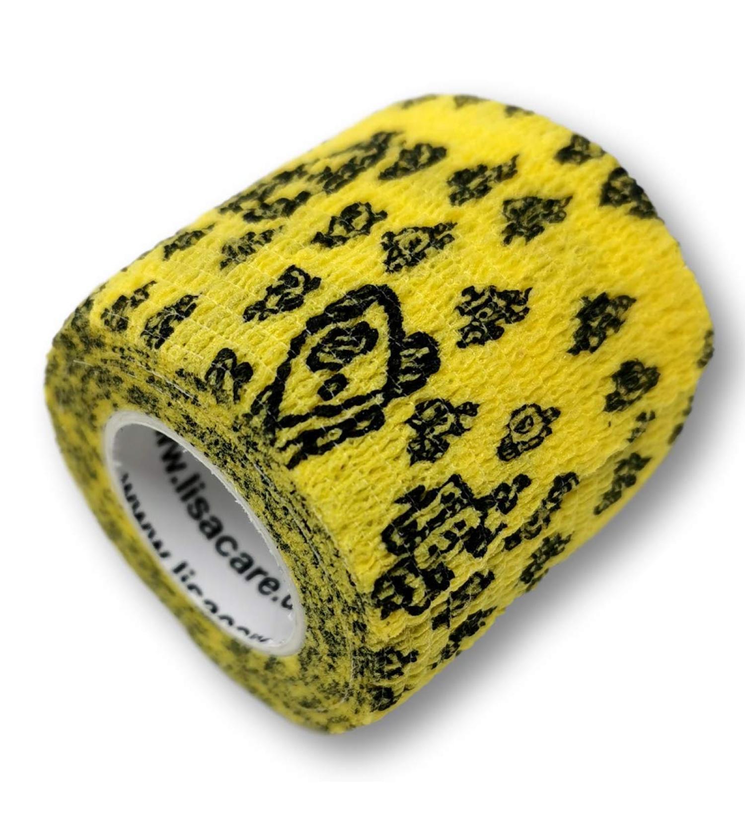 Lisacare Pavement Roll - Self-Adhering Bandages for Kids | 12 Rolls 5cm Wide Elastic with Robot Motif - Huge Color Selection - Buy Online on GoSupps.com