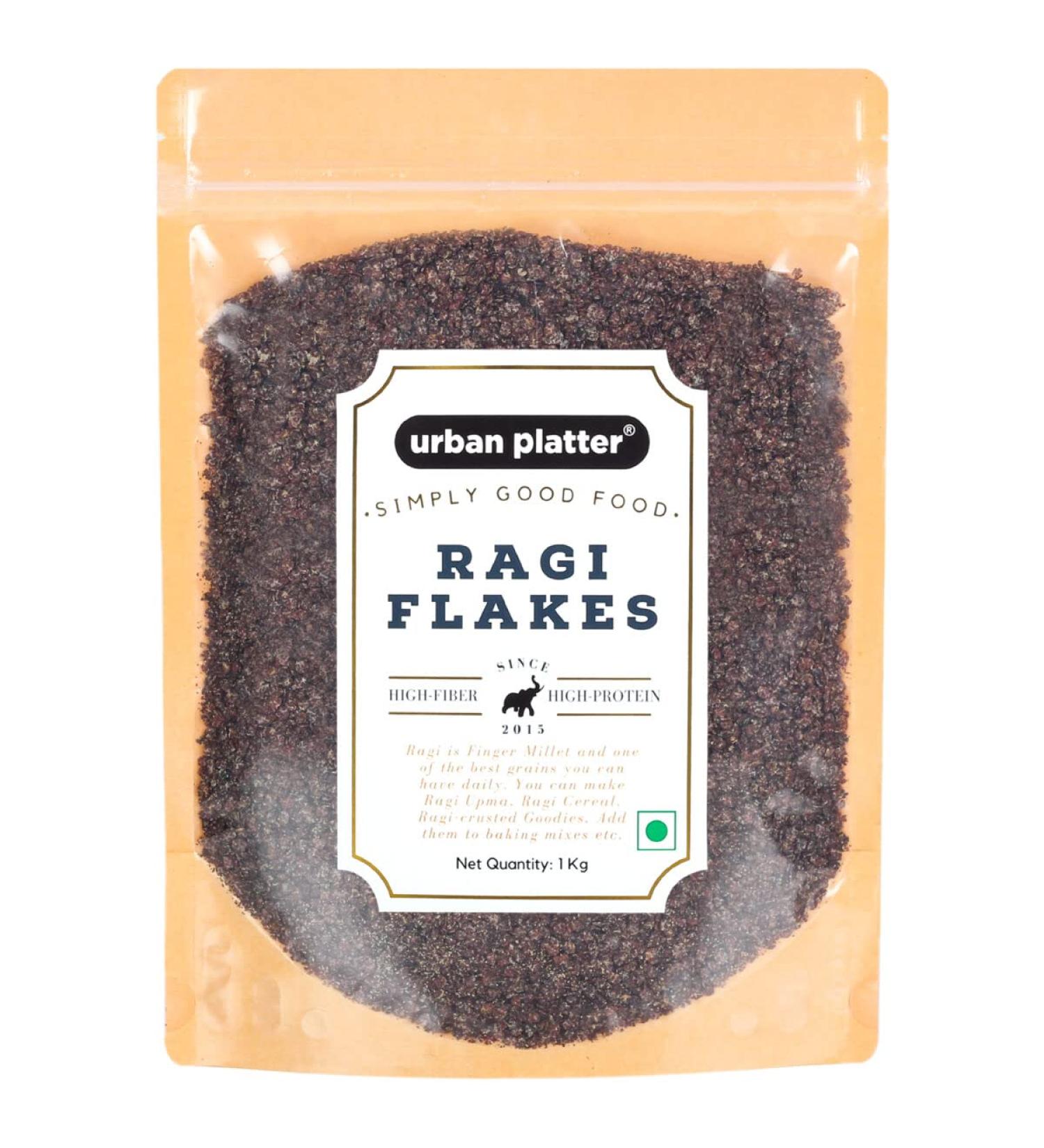 Organic Finger Millet Flakes (Ragi Poha Nachani) - 1 KG (35.27 OZ) - Buy Online on GoSupps.com