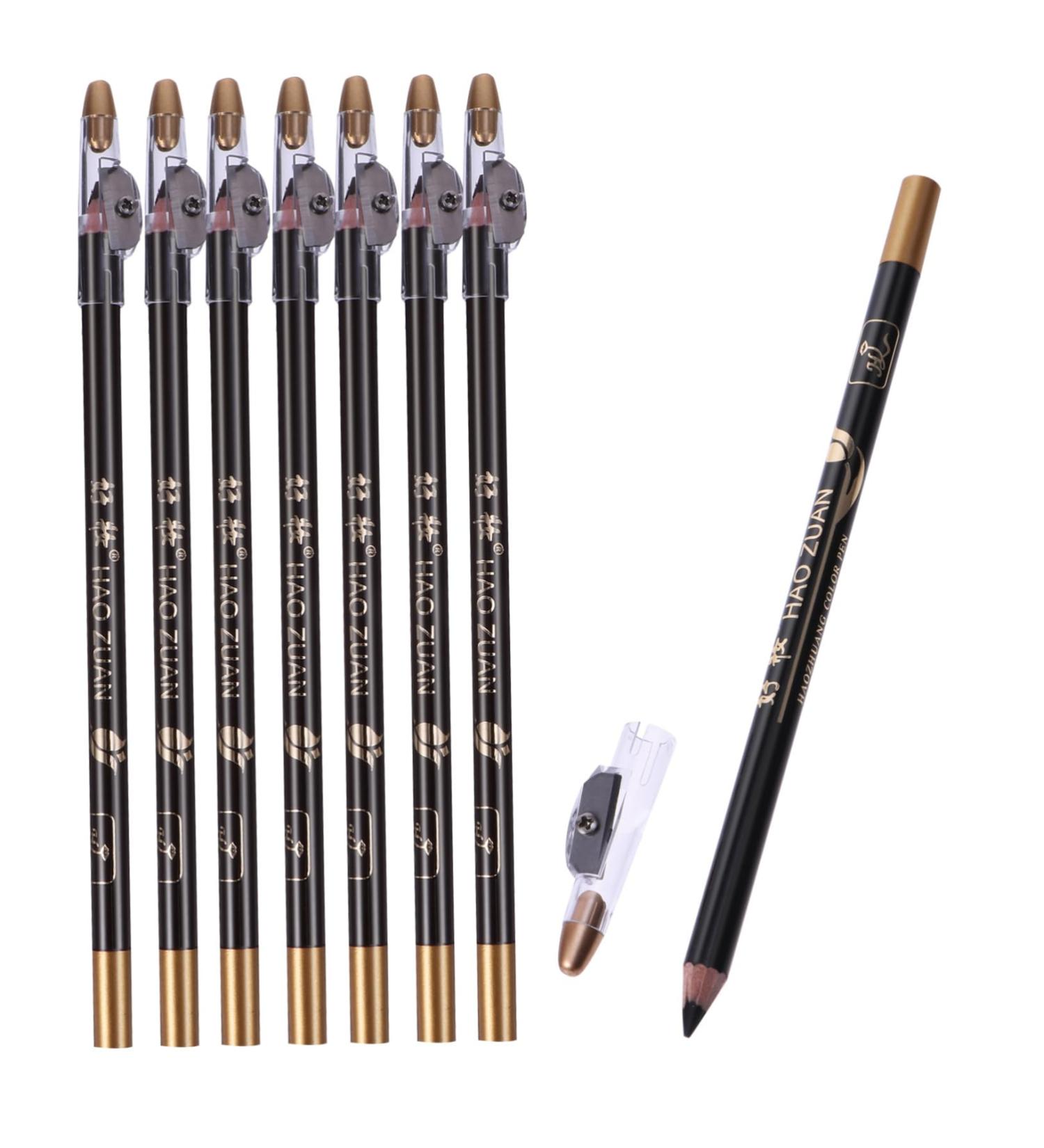 AUTSUPPL 8pcs Pencil Sharpener Eyebrow Pencil Lasting Eyebrow Pencil Waterproof Eyeliner Pencil 1 count (Pack of 1) Black - Buy Online on GoSupps.com