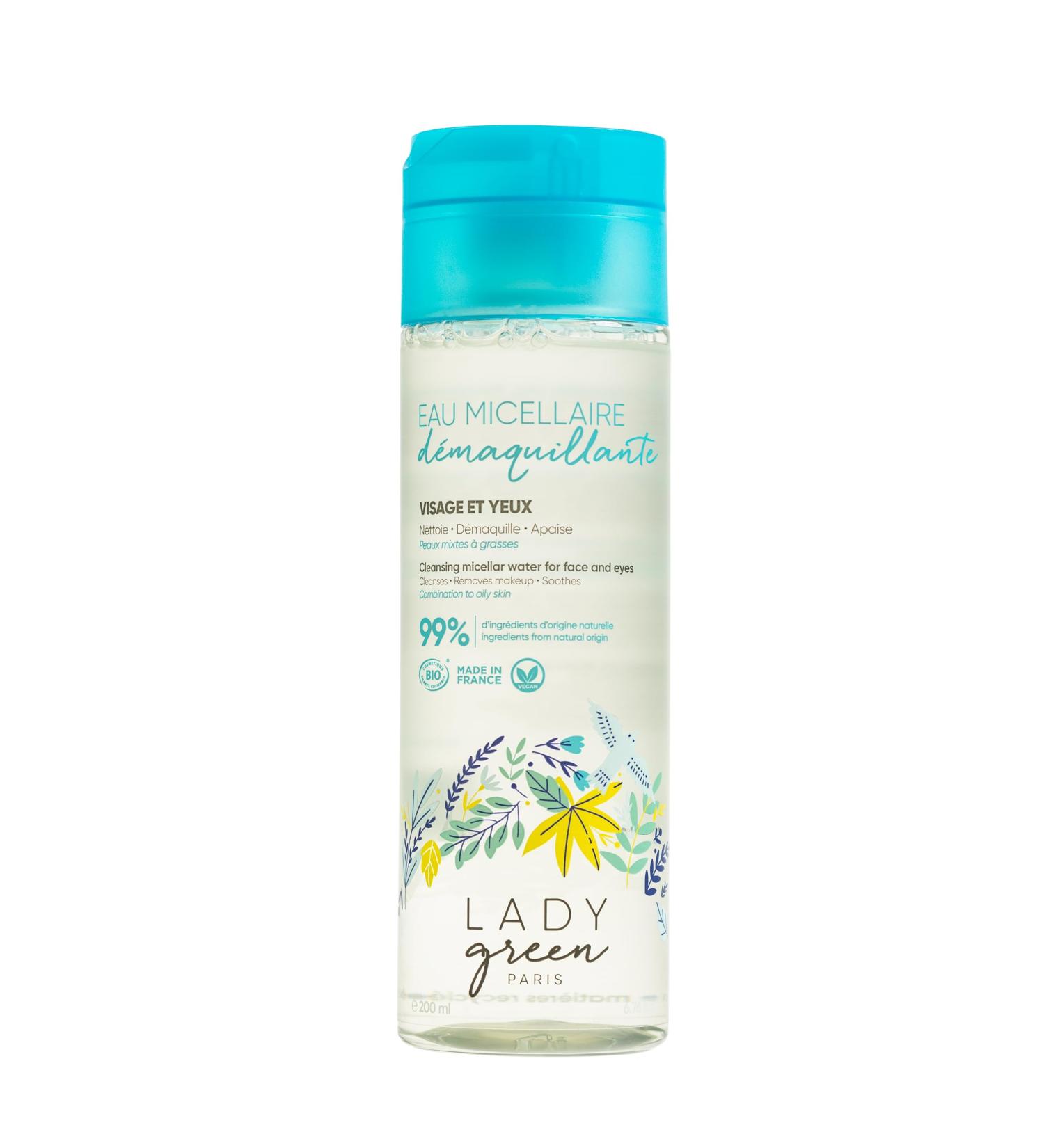 Lady Green Fra cheur C leste Cleansing Micellar Water 200ml | Gentle Face & Eye Cleanser for All Skin Types - Shop Internationally - Buy Online on GoSupps.com