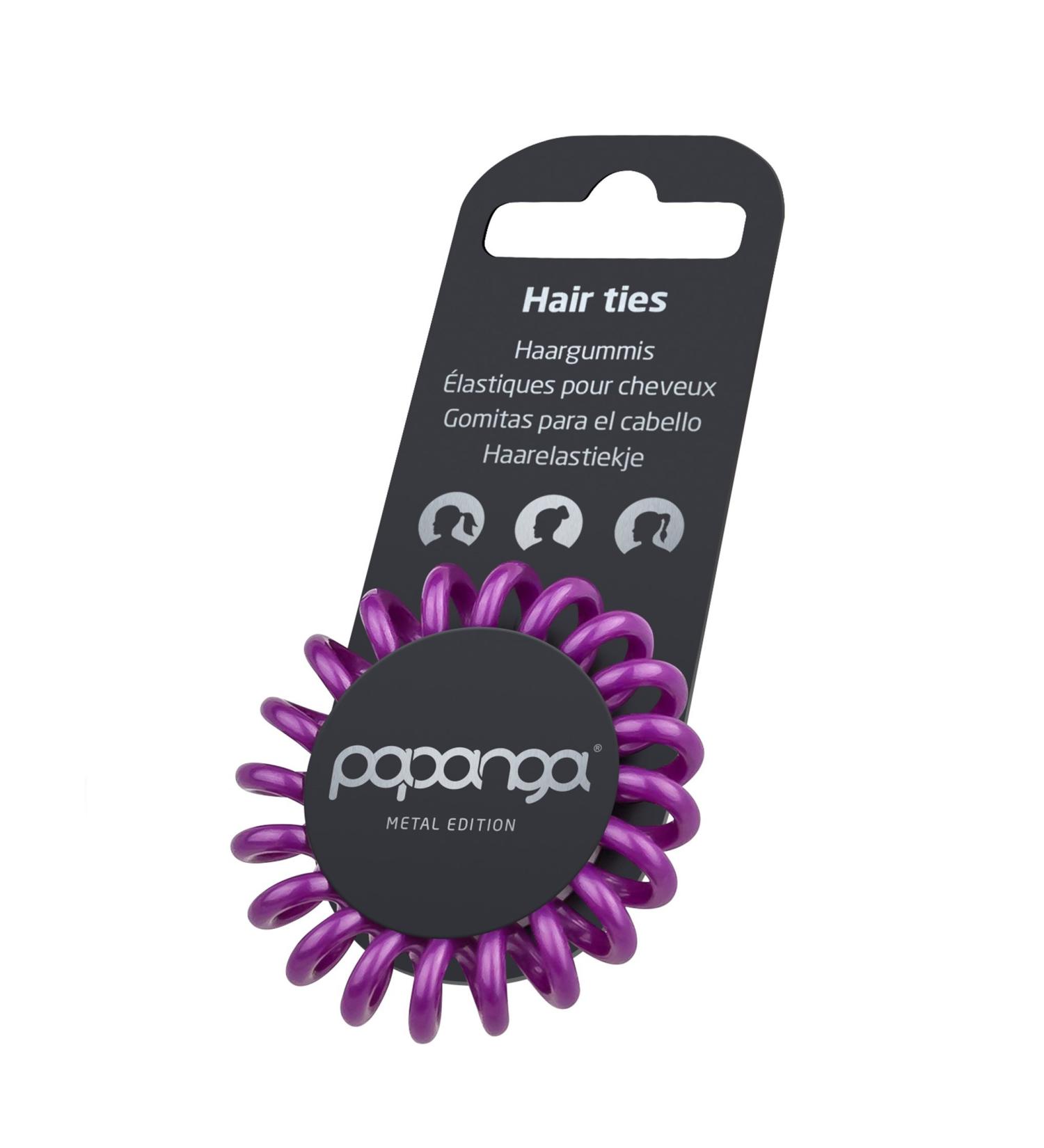 Buy Original Papanga Spiral Hair Tie - Metal Edition Small Size Metallic Purple | International Shipping Available - Buy Online on GoSupps.com