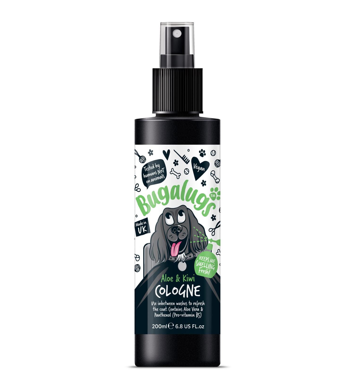 BUGALUGS Dog Cologne perfume - dog deodorant deodoriser spray use with professional groom Dog Shampoo For Dogs Cats & Pets (Aloe & Kiwi 200ml) Aloe & Kiwi 200 ml (Pack of 1) - Buy Online on GoSupps.com