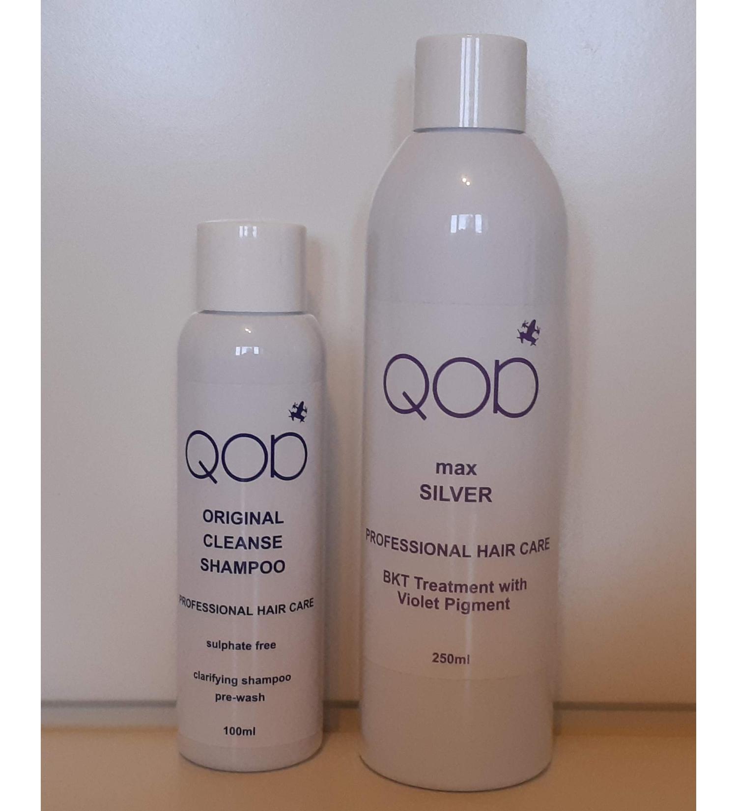  QoD QoD Max Silver 100% Formaldehyde Free Brazilian Keratin Straightener (1 x 100 ml + 1 x 250 ml) - Buy Online on GoSupps.com