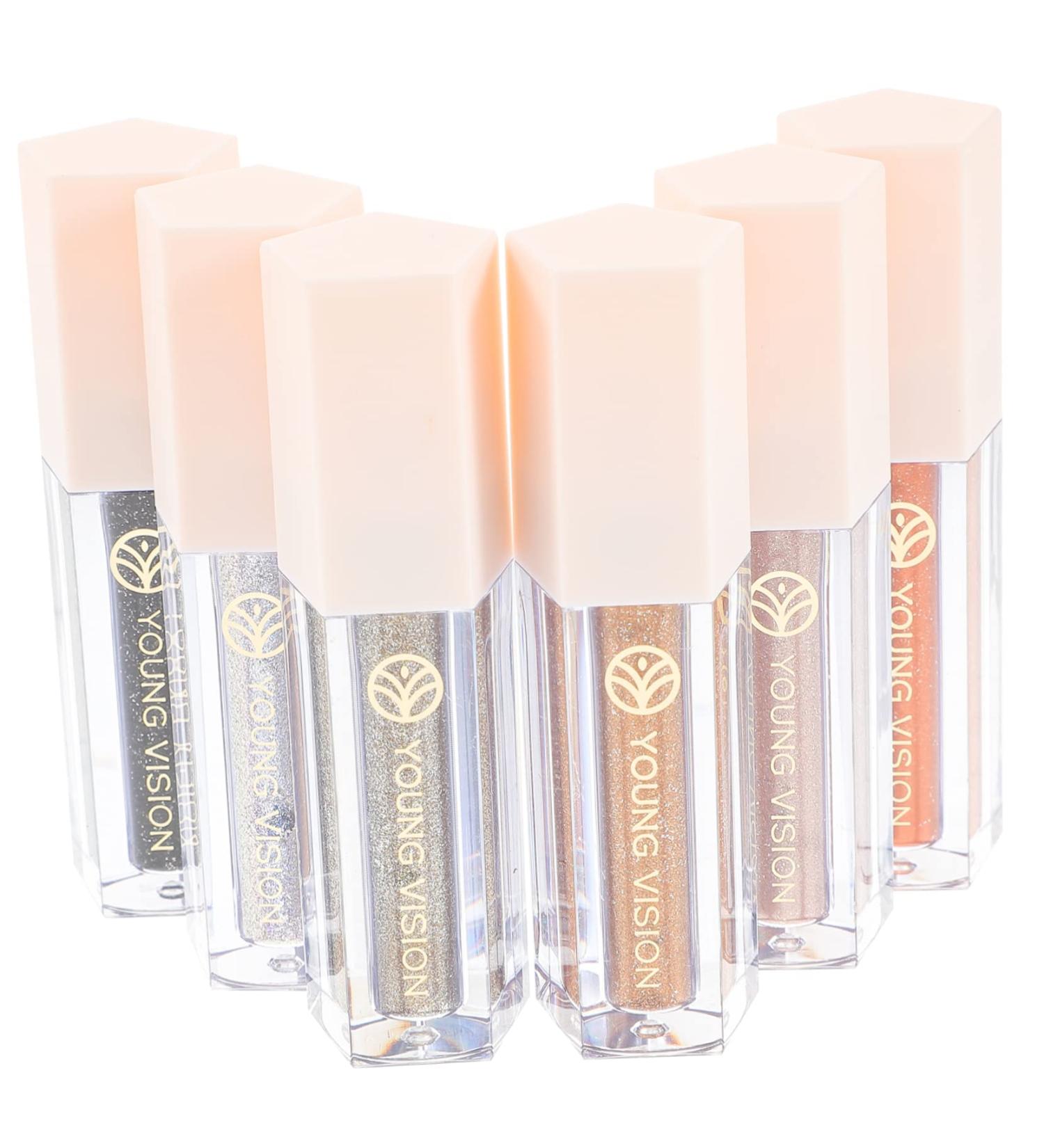 FRCOLOR 6pcs Eye Shadow Set Eyeshadow Glitter Liquid Eye Shadow Makeup Tools Miss Lasting Cosmetics 1 count (Pack of 1) As Shown - Buy Online on GoSupps.com