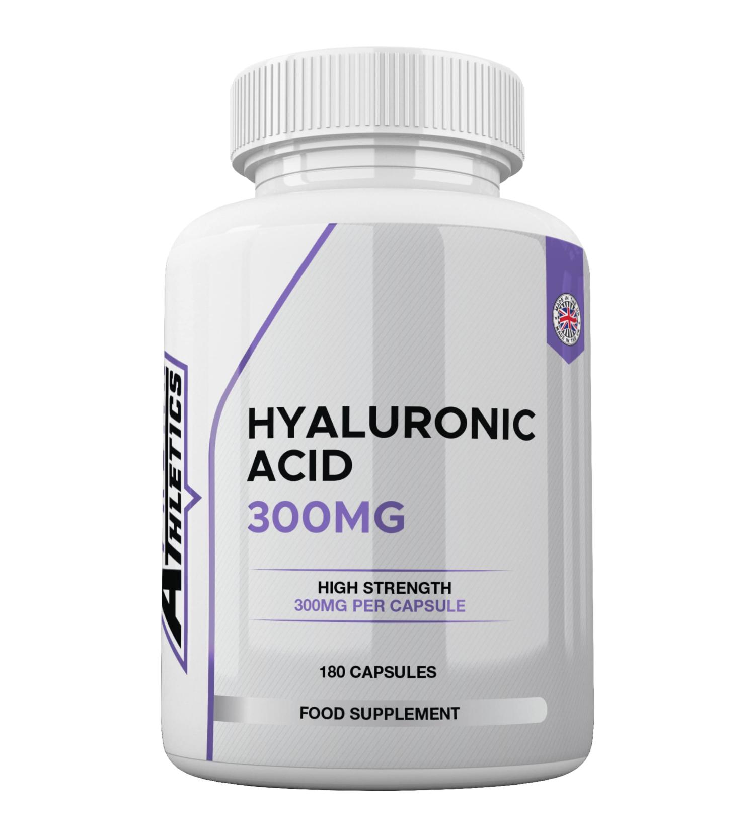 Triple Strength Hyaluronic Acid Capsules 300mg - 6 Months Supply - 180 Capsules - Hyaluronic Acid Supplement - Buy Online on GoSupps.com
