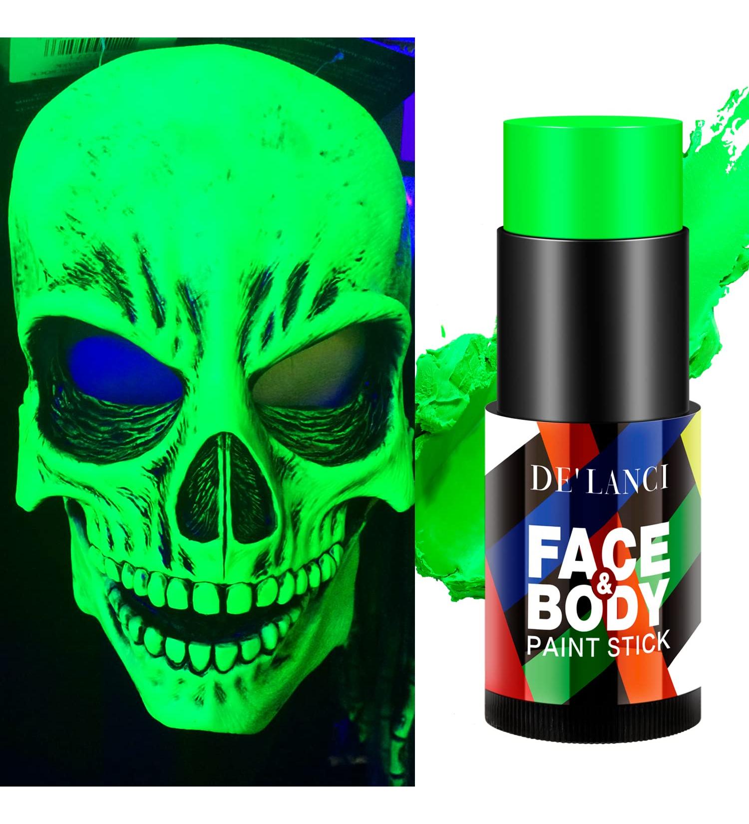  DE'LANCI DE'LANCI Neon Green Body Paint Pencil Halloween Makeup Full Coverage Sports Face Body Foundation Paint SFX Special Effect - Buy Online on GoSupps.com