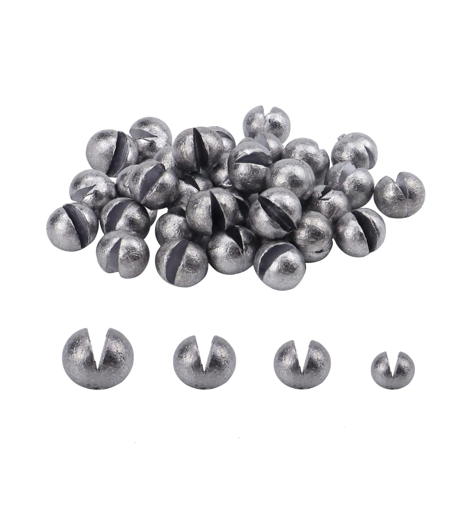 Avlcoaky Split Shot Fishing Weights 0.15oz 50-Pack - Large Sinkers for Fishing Line, Removable Round Split Shot Sinkers for Saltwater & Freshwater Fishing - Buy Online on GoSupps.com