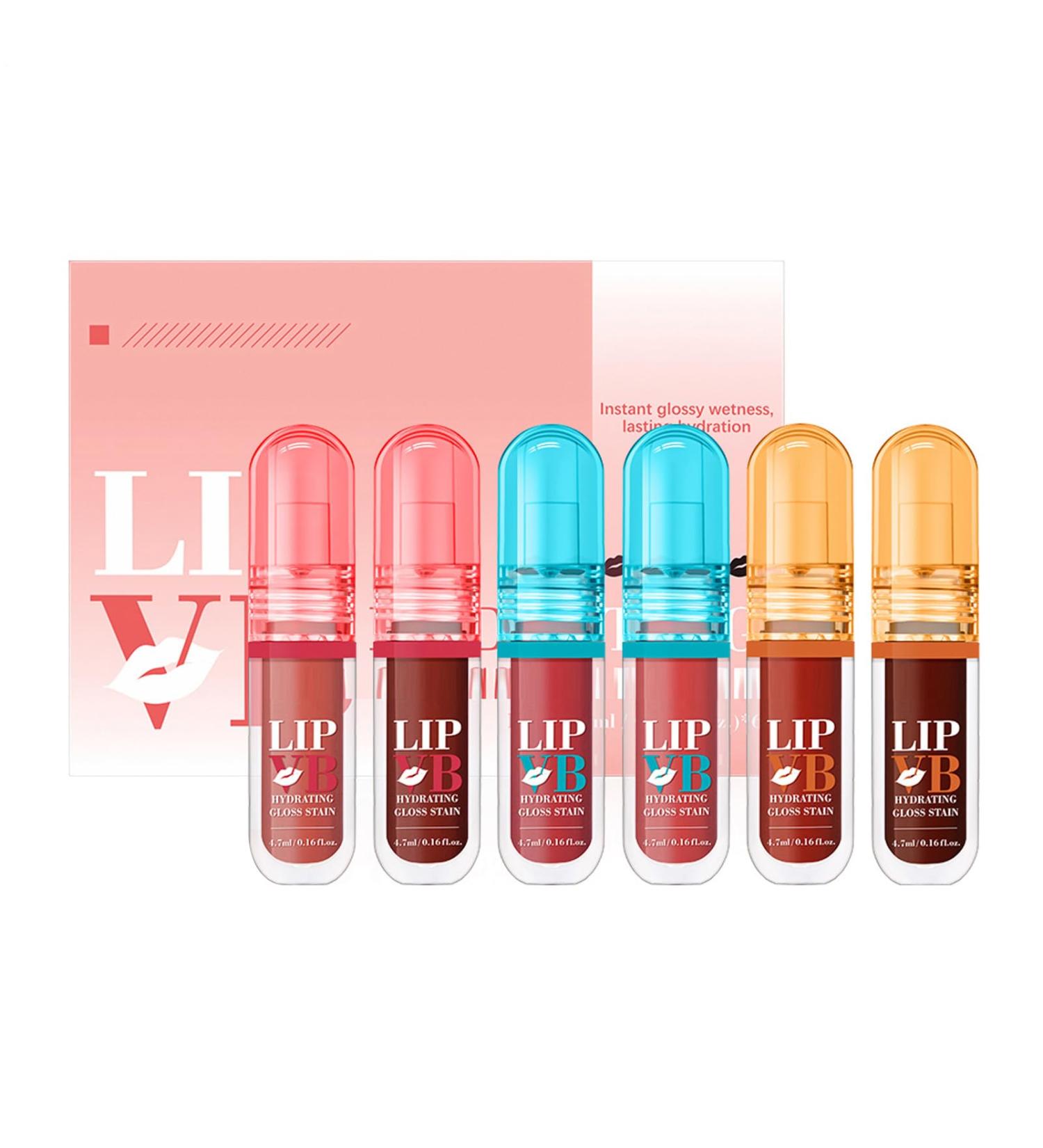 Lip Tint - 6 x 4.7ml Bottles of Liquid Lipstick | Long-Lasting Plumping Lipstick Makeup Set for Women and Girls for On-the-Go Dates and - Buy Online on GoSupps.com
