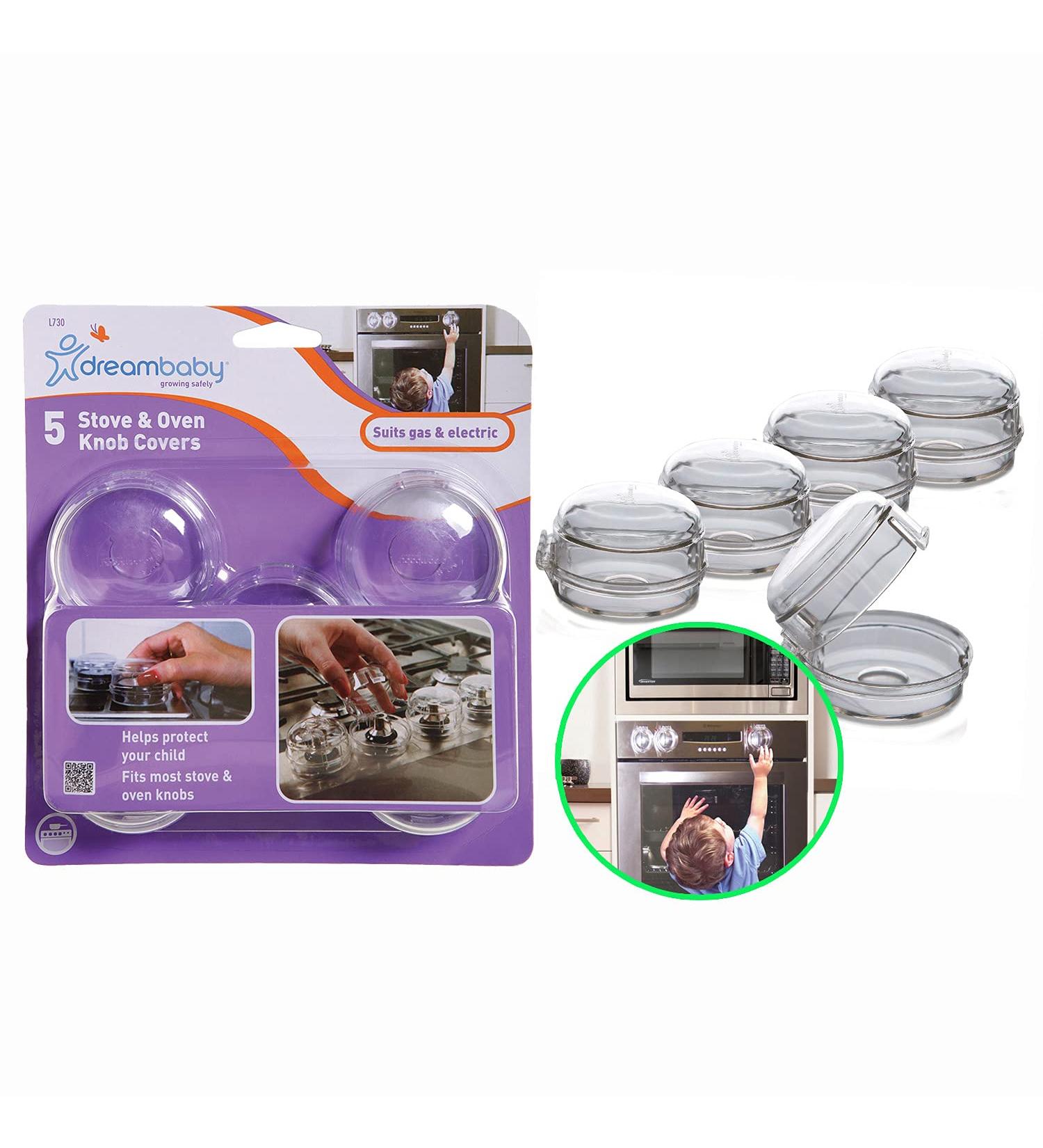 Dreambaby Stove & Oven Knob Safety Cover - Model L730A (5 Pack) | Childproof Kitchen Appliance Locks - Buy Online on GoSupps.com