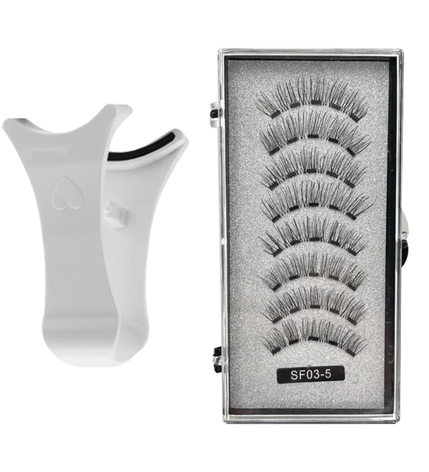 Magnetic Eyelashes 2 Pairs Magnetic Lashes False Eyelashes With Magnets Natural Magnetic Eyelashes Lashes With Applicator Comfortable And Reusable False Lashes No Glue Needed - Buy Online on GoSupps.com