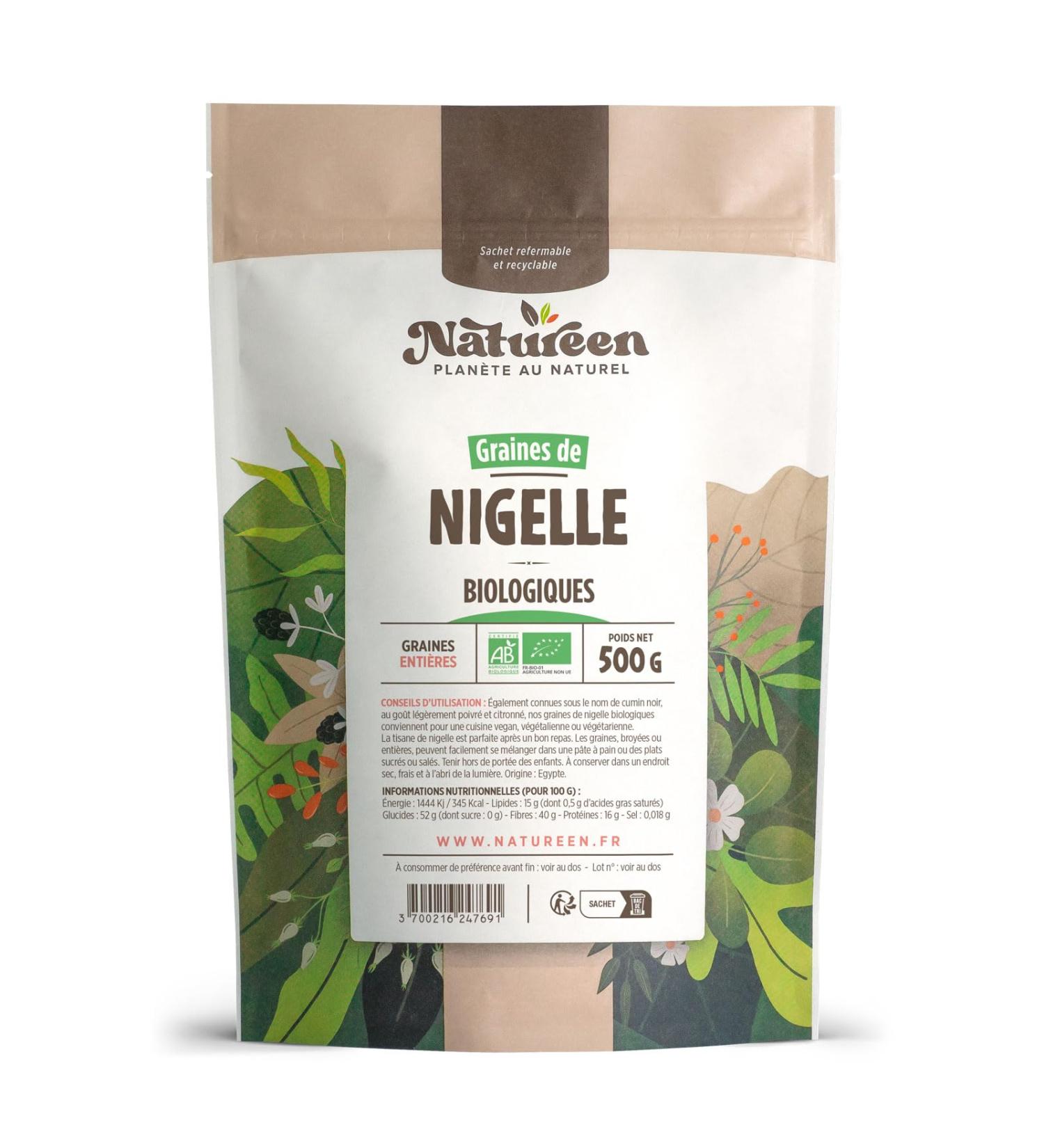 Planet Natural Organic Nigella Seeds - 500 g - Nigella Sativa