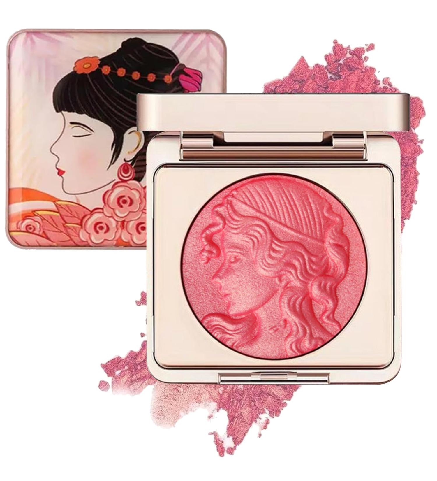 Powder Blush Compact Powder Blush Blush and Blushes Blush Makeup Powder Blush Complexion Illuminating Blush Water and Sweat Resistant (Pink 6g) - Buy Online on GoSupps.com