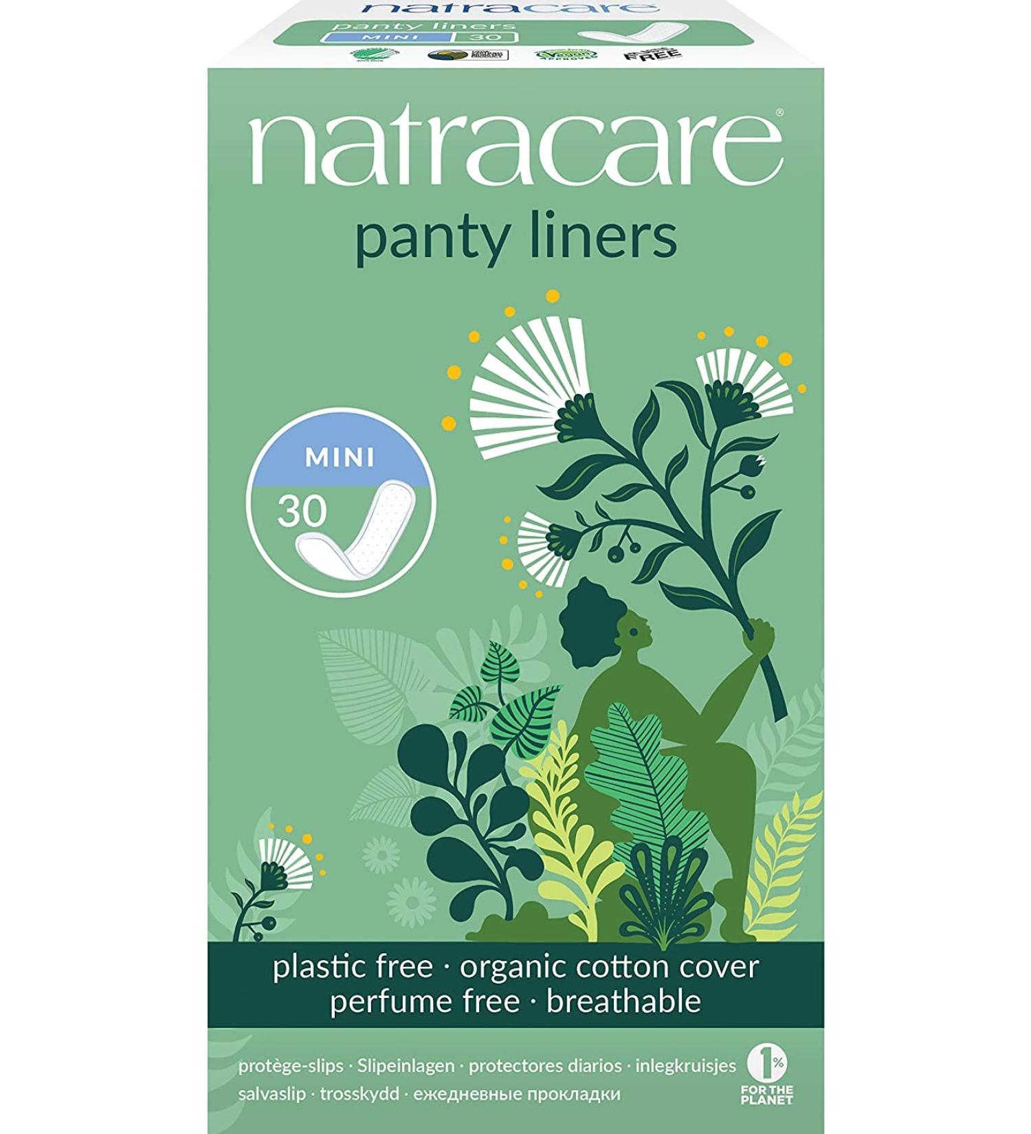 Natracare Panty Liners Mini 30 Count - Pack of 2 | Organic and Natural Feminine Hygiene - Buy Online on GoSupps.com
