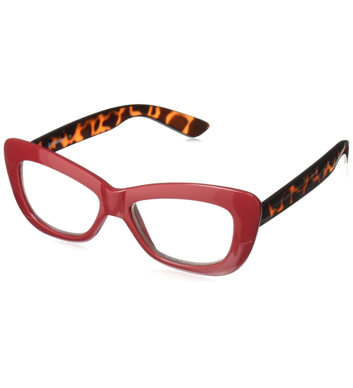 A.J. Morgan Women's Crushed Reading Glasses - Red/Tort Size 3 US | Stylish & Comfortable Eyewear for All Occasions - Buy Online on GoSupps.com