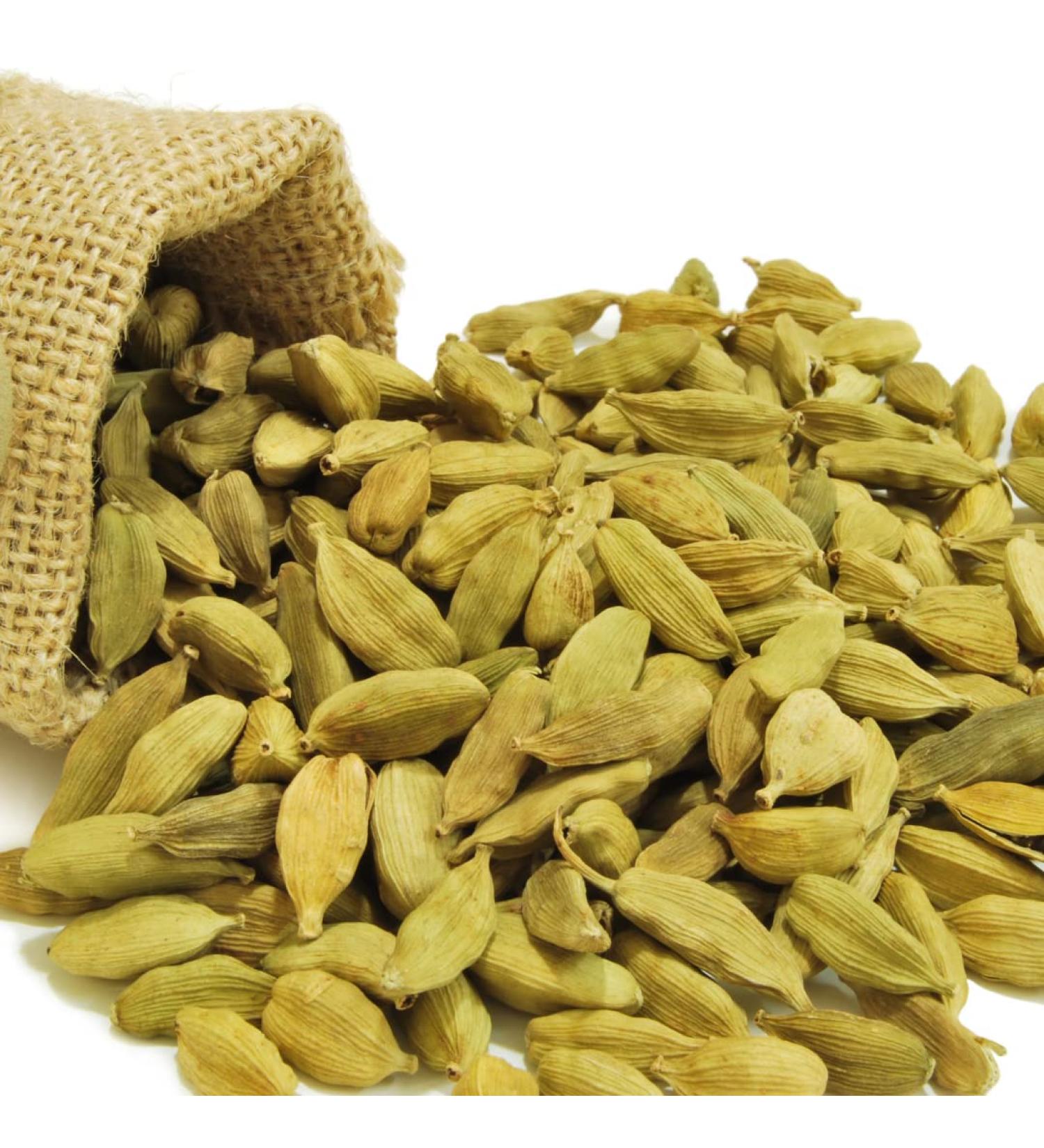 Zaika Green Cardamom Pods/Seeds Whole (Hari Elachi) 5lb (2.26KG) Organic carefully Collected from Ground Traditional Flavour for Tea Coffe and Multiple meals - Buy Online on GoSupps.com