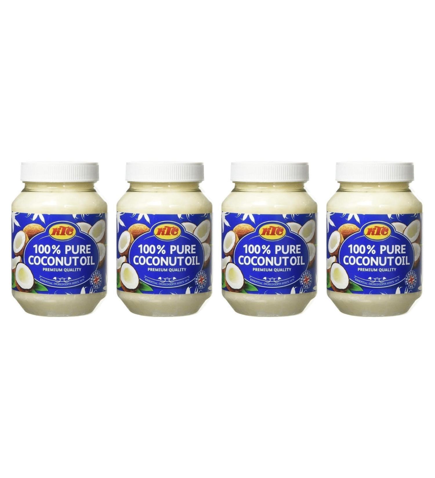 KTC 100% Pure Coconut Oil 500ml (Pack of 4)_AB