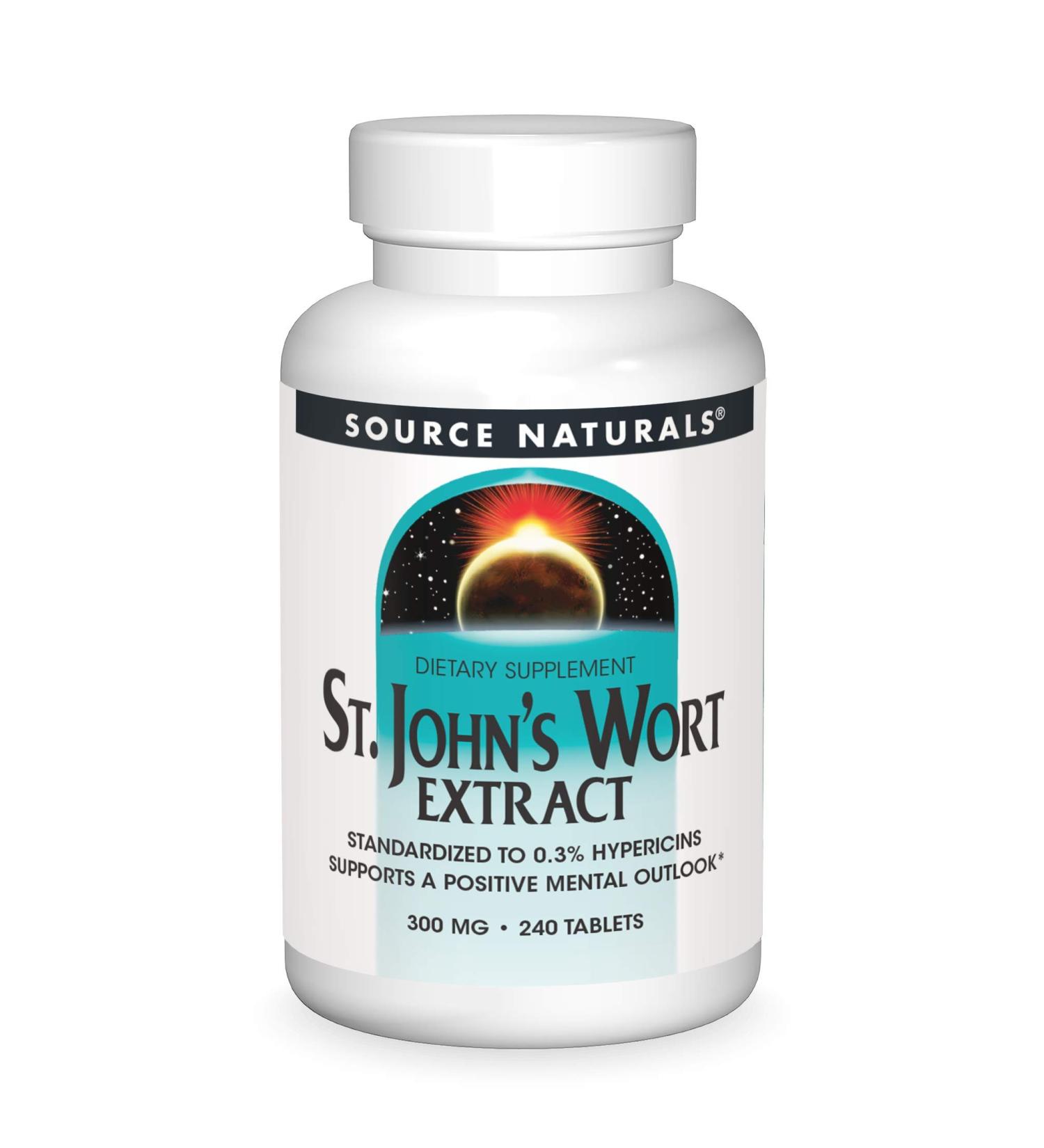 Source Naturals St. John's Wort Extract 300mg â€“ 240 Tablets | Mood Support Supplement - Buy Online on GoSupps.com