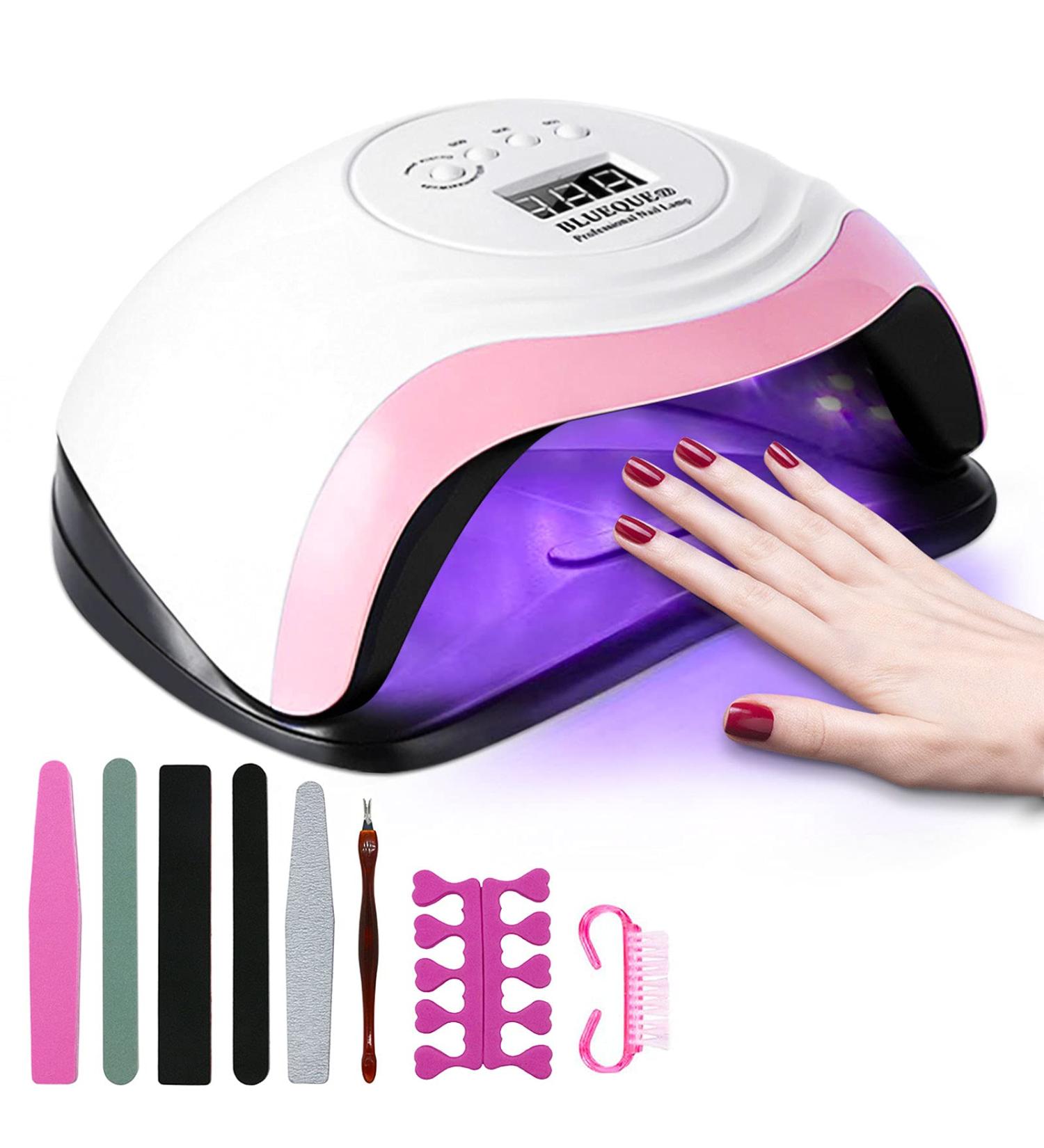 Shop Joyboy 168W UV LED Nail Dryer - Professional Lamp with Smart Timer & LCD Display for All Gel Nails - Buy Online on GoSupps.com