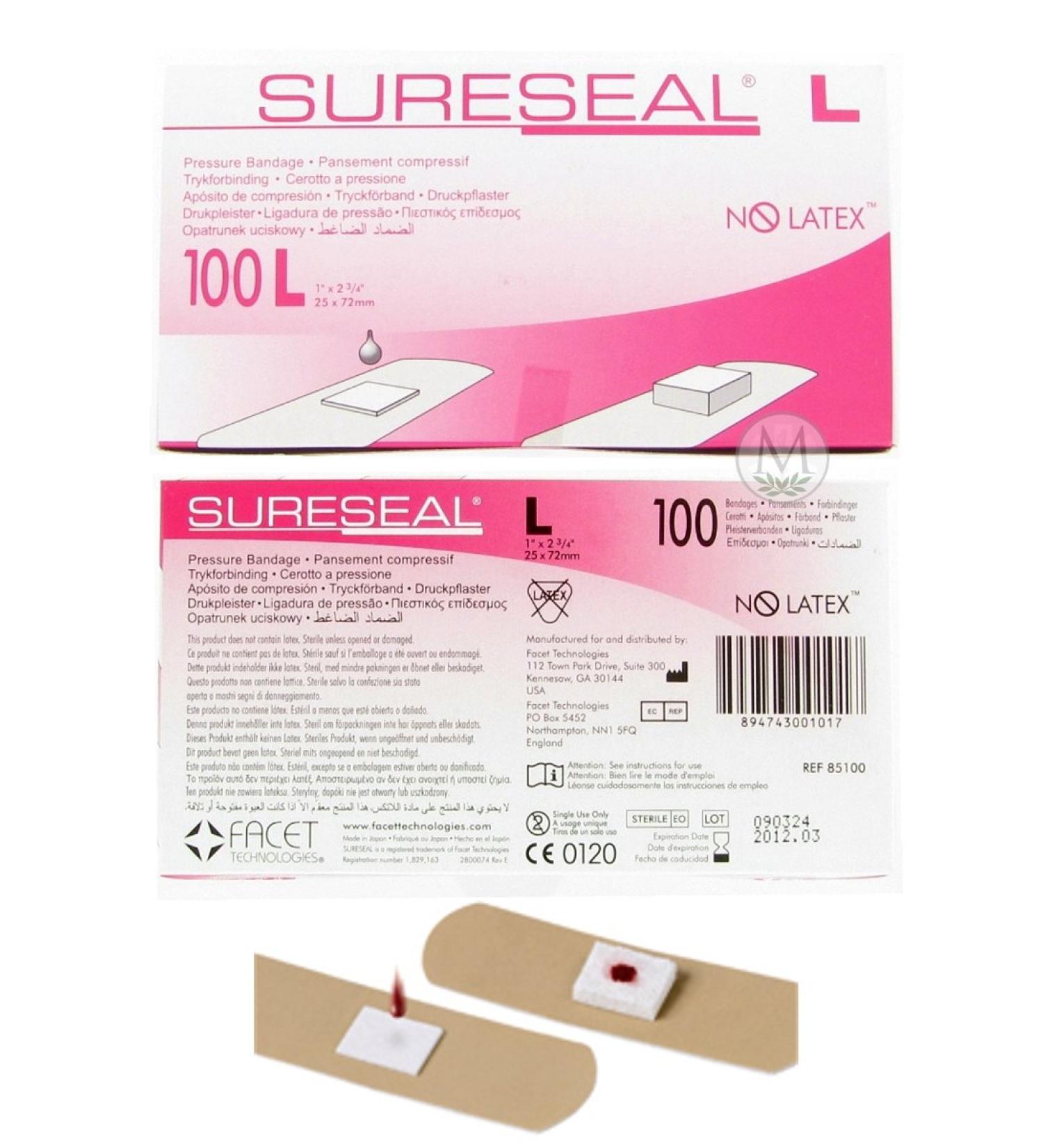 SureSeal Pressure Bandages (Size Large) (Box of 100)