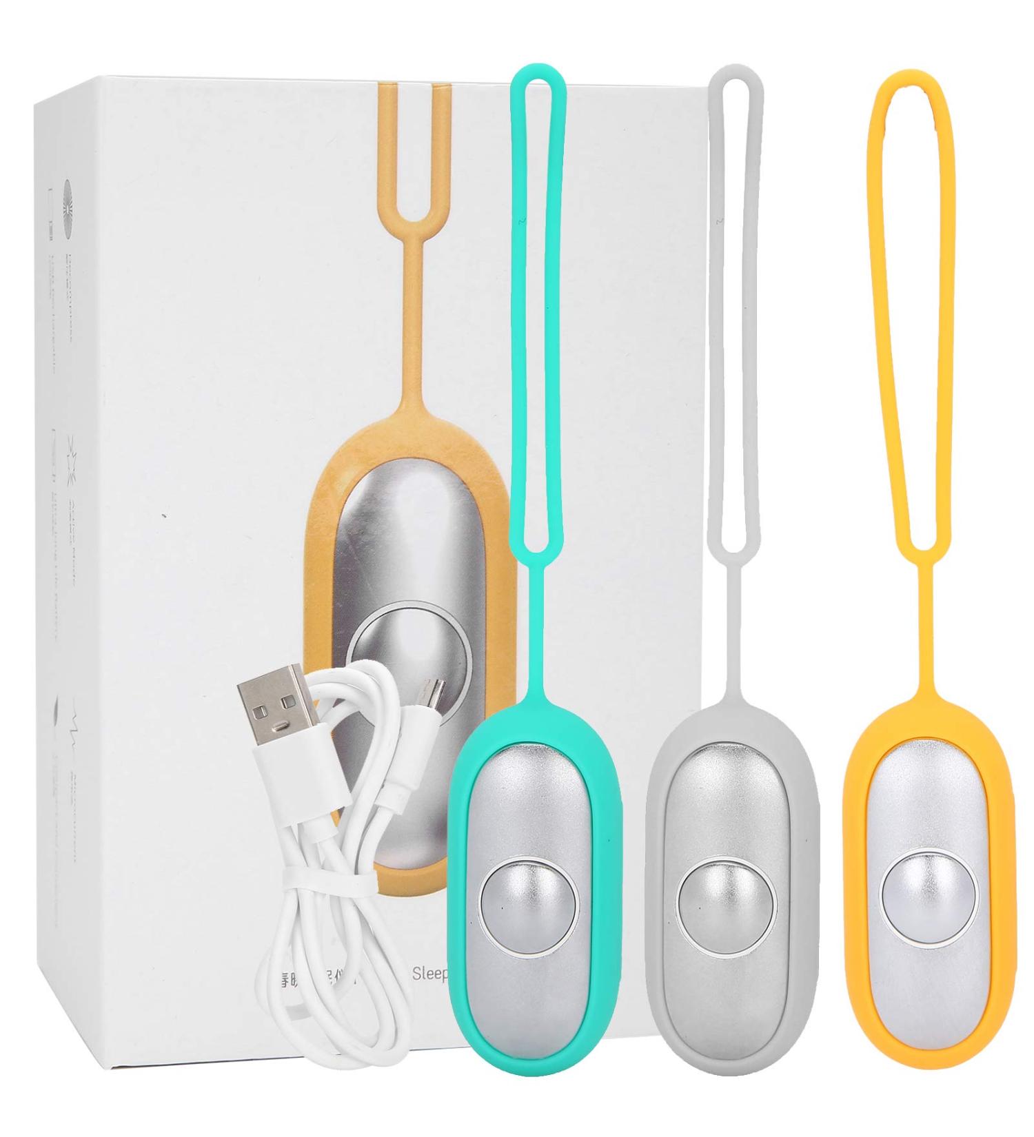 Socobeta Handheld Sleep Device | USB Charging Microcurrent Sleep Aid Instrument (Silver) - Buy Online on GoSupps.com