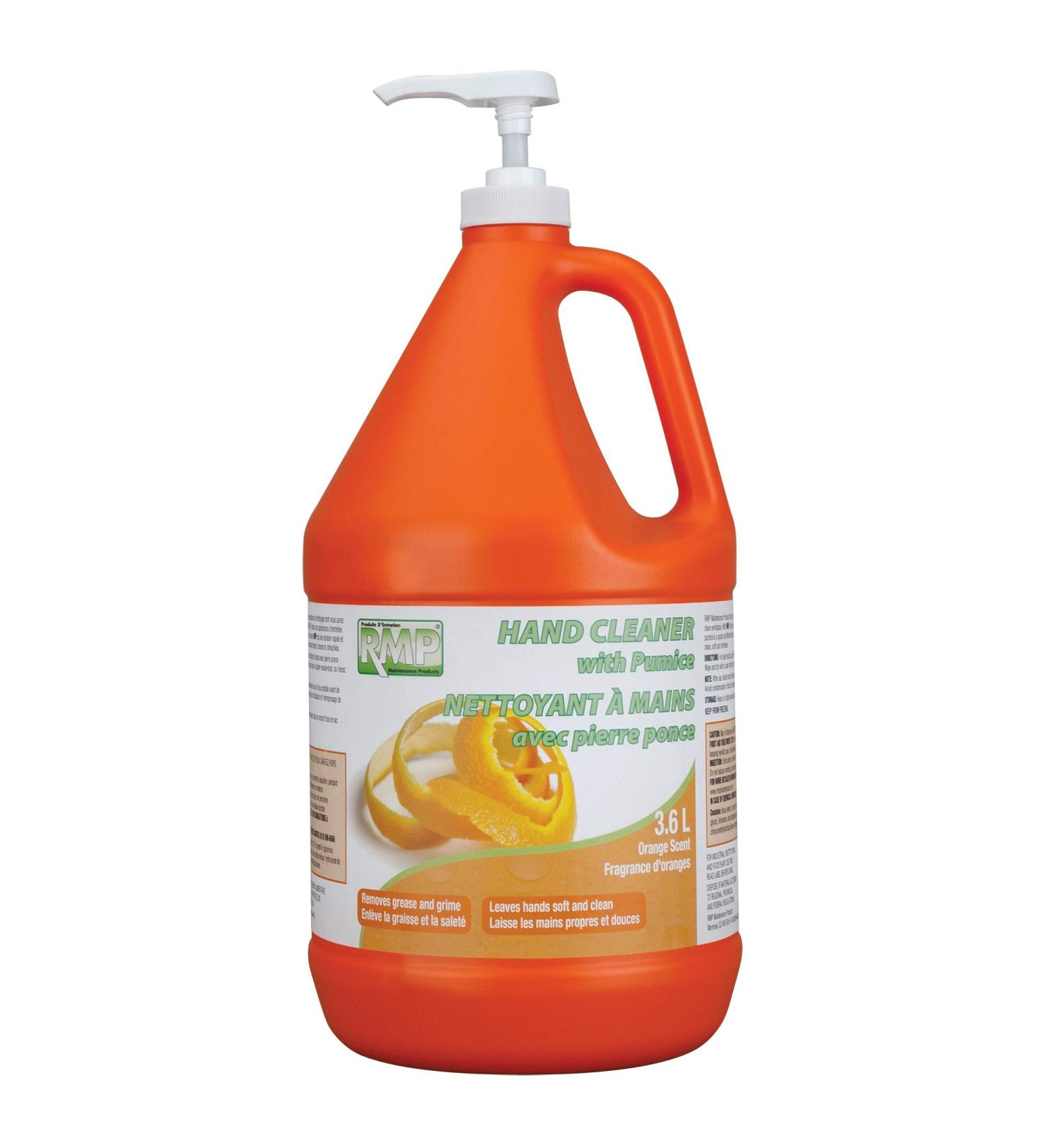 Orange Hand Cleaner Pumice 3.6 L Jug Orange Bottle