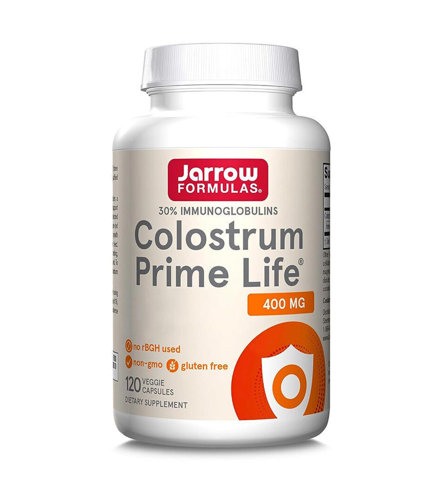 Jarrow Formulas Colostrum 400mg 30% Immunoglobulins 120 Capsules Gluten Free Vegetarian Soy Free Non-GMO - Buy Online on GoSupps.com