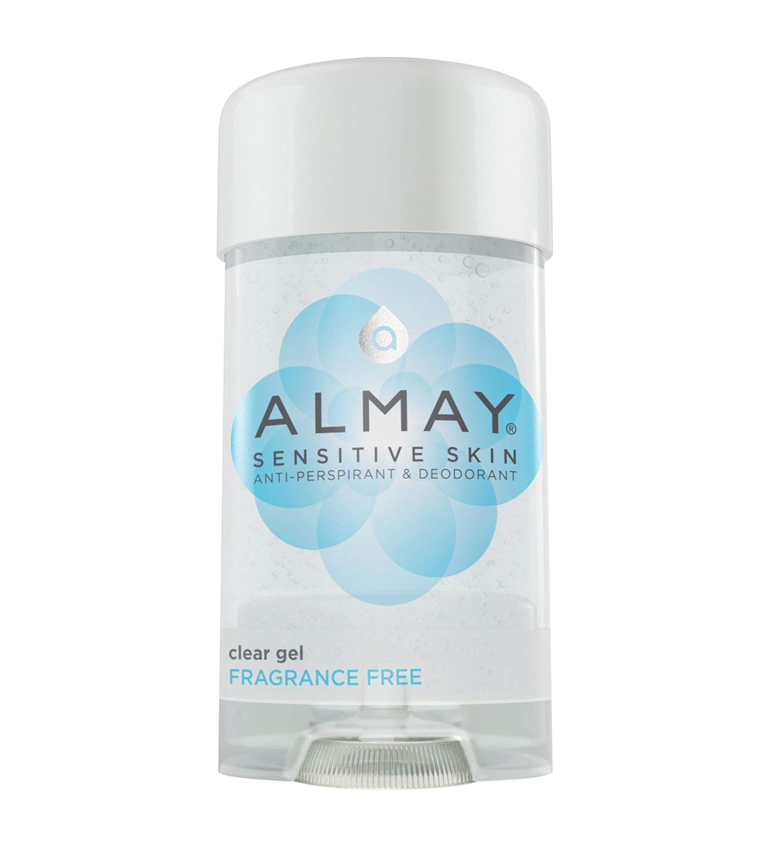 Almay Fragrance Free Clear Gel Anti-Perspirant & Deodorant 2.25oz Stick (Pack of 12) - Buy Online on GoSupps.com