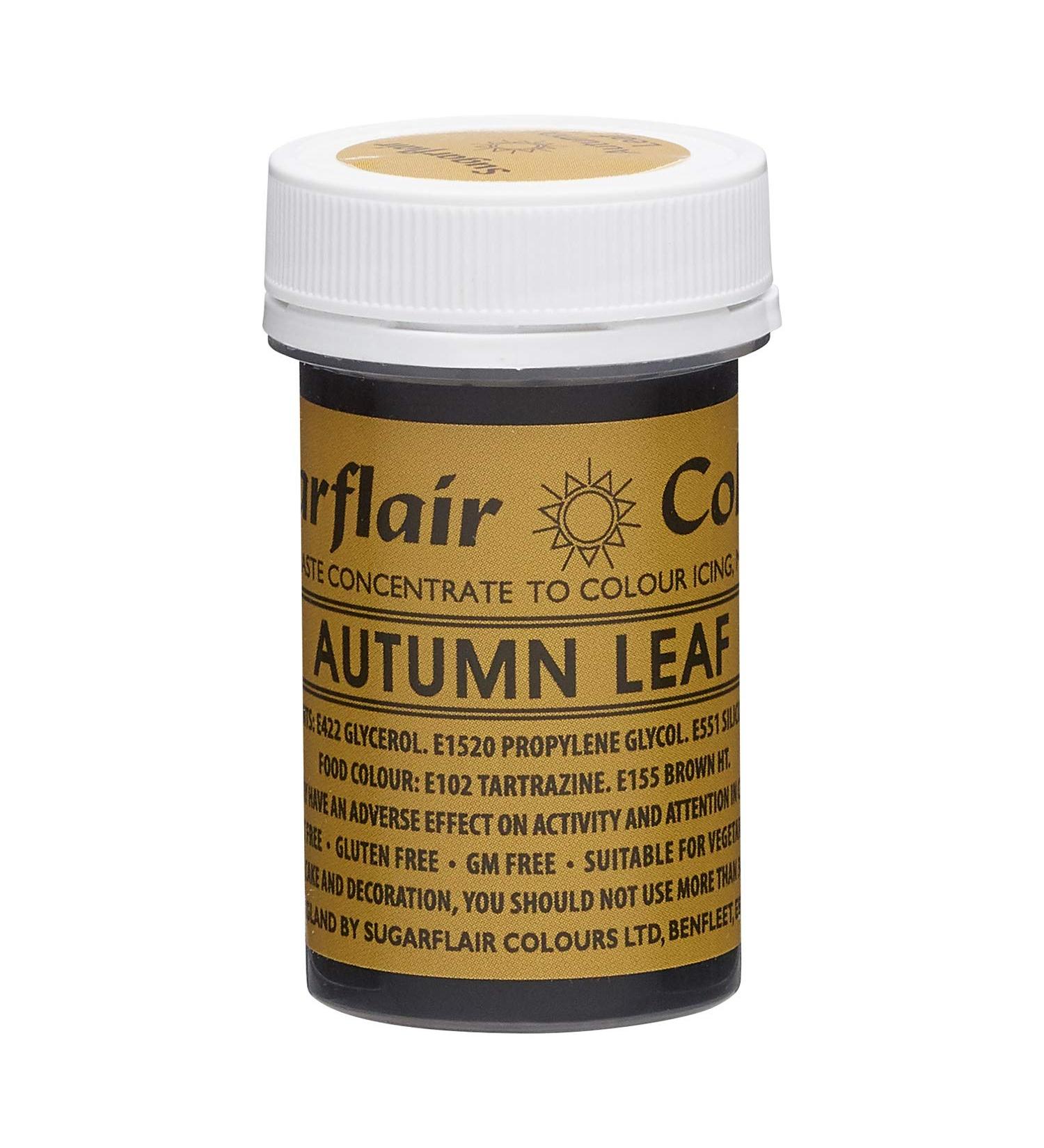 Sugarflair Concentrated Paste Food Colouring - Perfect for all Cake Making and decoration (Autumn Leaf)