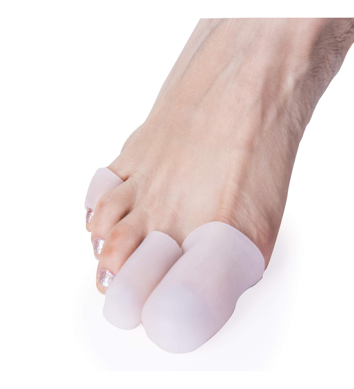 Silicone Toe Caps Set - 10 Pieces for All Toes | Perfect Toe Protection & Relief for Corns and Friction - 3 Sizes | Sandine - Buy Online on GoSupps.com