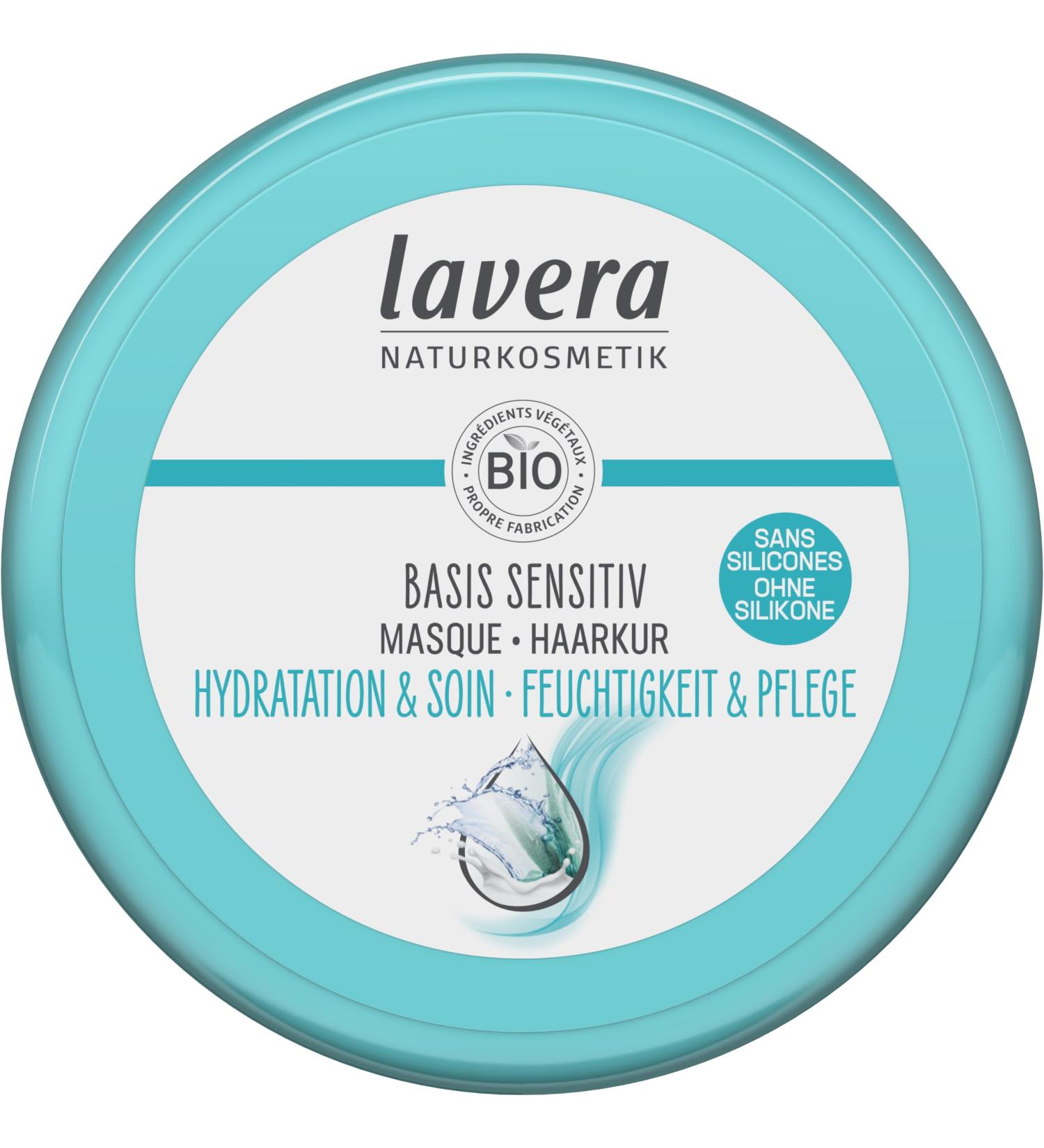  lavera lavera basis sensitive Hydration & Care Mask - silicone-free - Intense hydration & gentle care - vegan - natural cosmetics - 200 ml - Buy Online on GoSupps.com