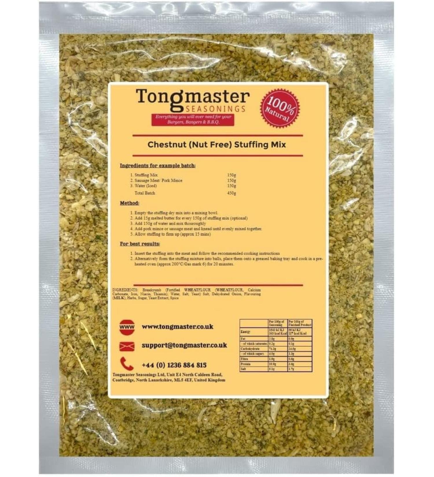 Chestnut (Nut Free) Stuffing Mix - 150g