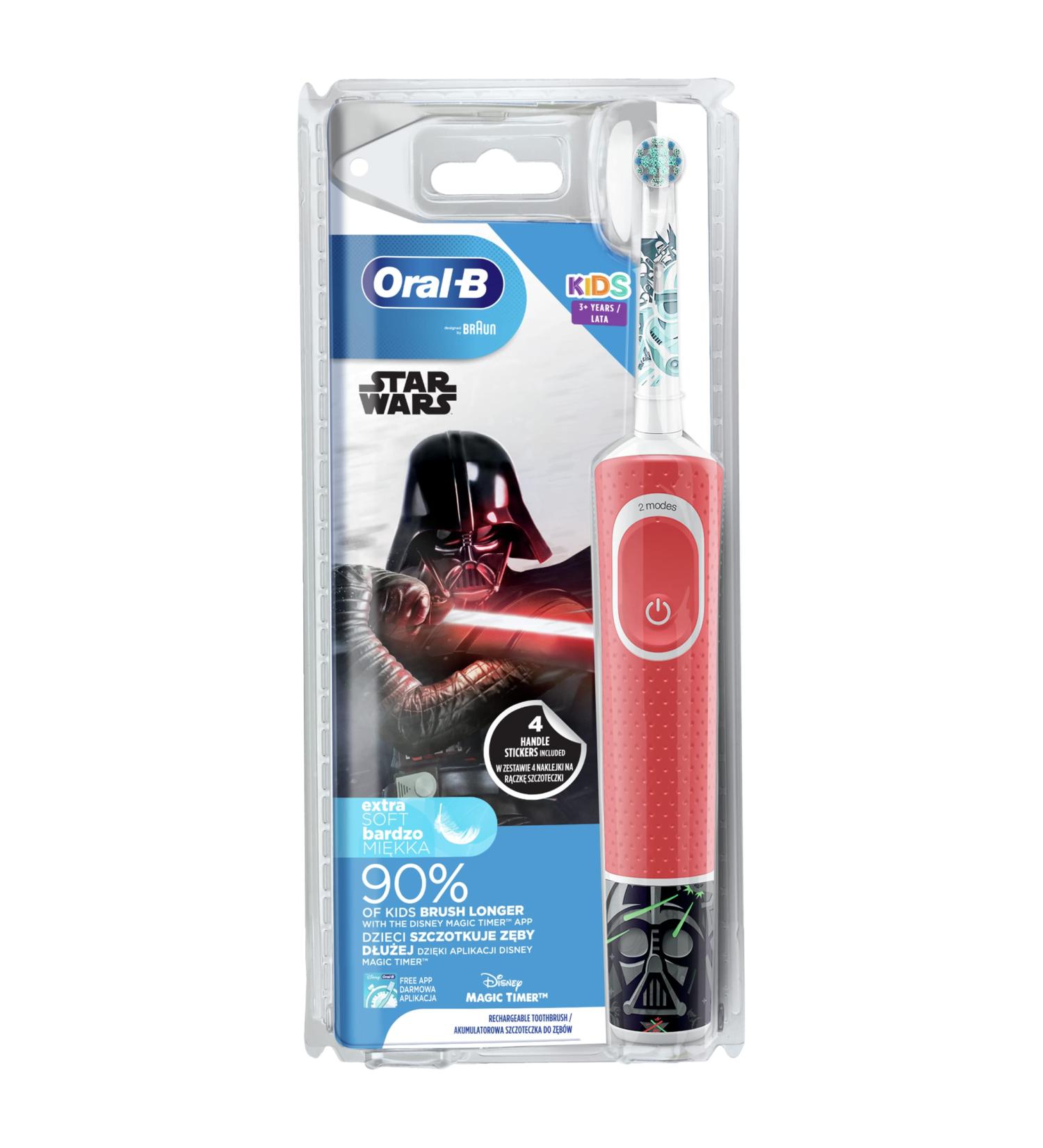 Oral-B P19 D100.413 Kids Star Wars Toothbrush | Best Children's Electric Toothbrush | International Shipping - Buy Online on GoSupps.com