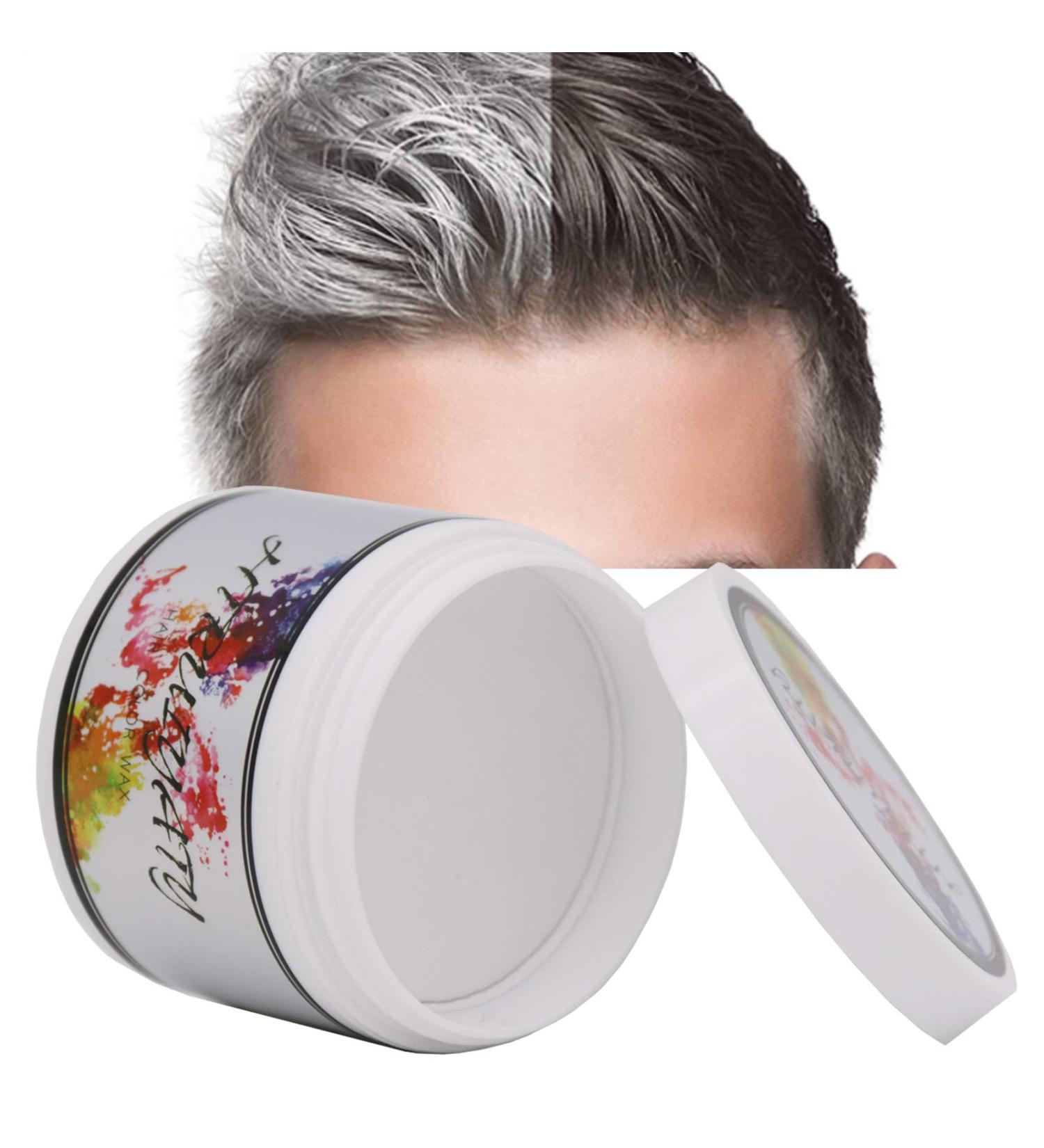 Buy White Temporary Hair Color Dye - Non-Permanent DIY Wax for Cosplay & Halloween Parties - Buy Online on GoSupps.com