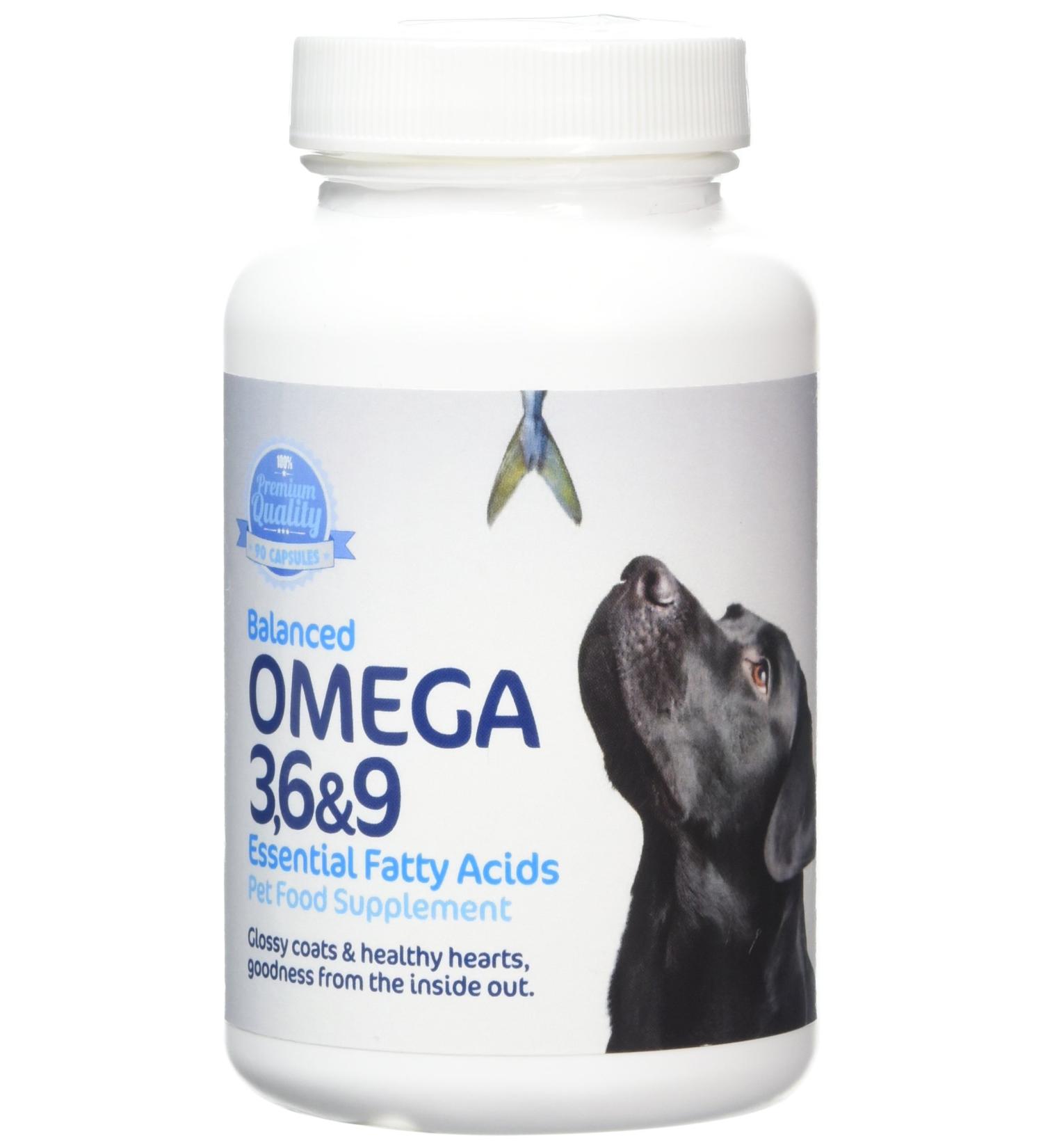 Imexa Balanced Omega 3 6 and 9 Essential Fatty Acids Softgel Capsules for Dog 1000mg (Pack of 90) - Buy Online on GoSupps.com
