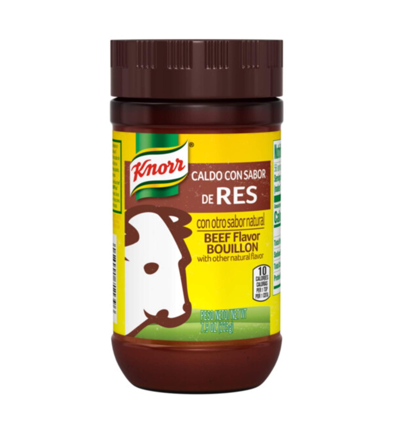 Knorr Beef Flavor Bouillon 7.9 oz - Fat & Cholesterol Free Seasoning for Sauces, Soups & Stews - Buy Online on GoSupps.com