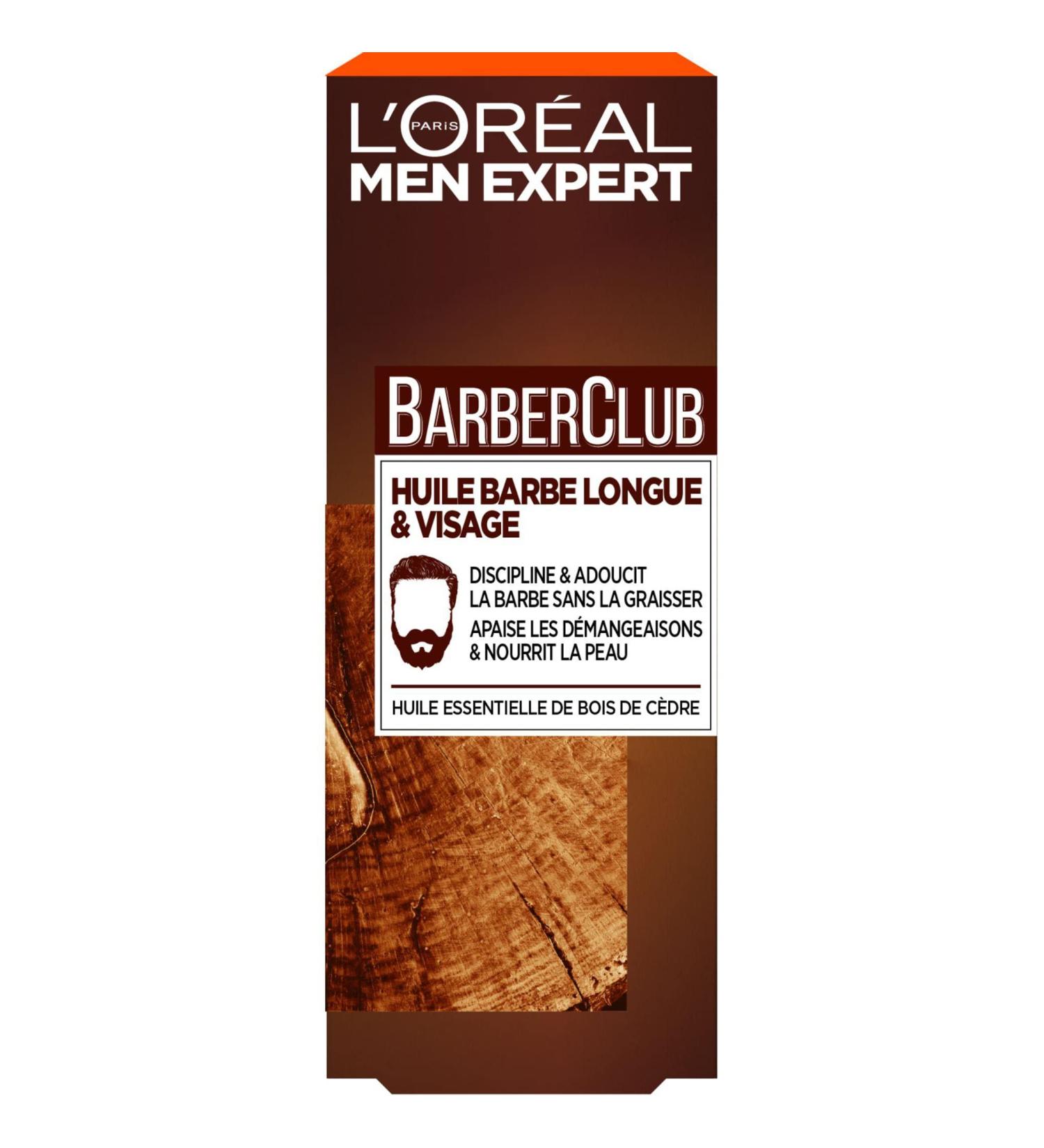 L'Or al Men Expert BarberClub Beard Oil with Cedarwood | 30ml Essential Oil for Men s Grooming | Long Beard & Face Care - Buy Online on GoSupps.com