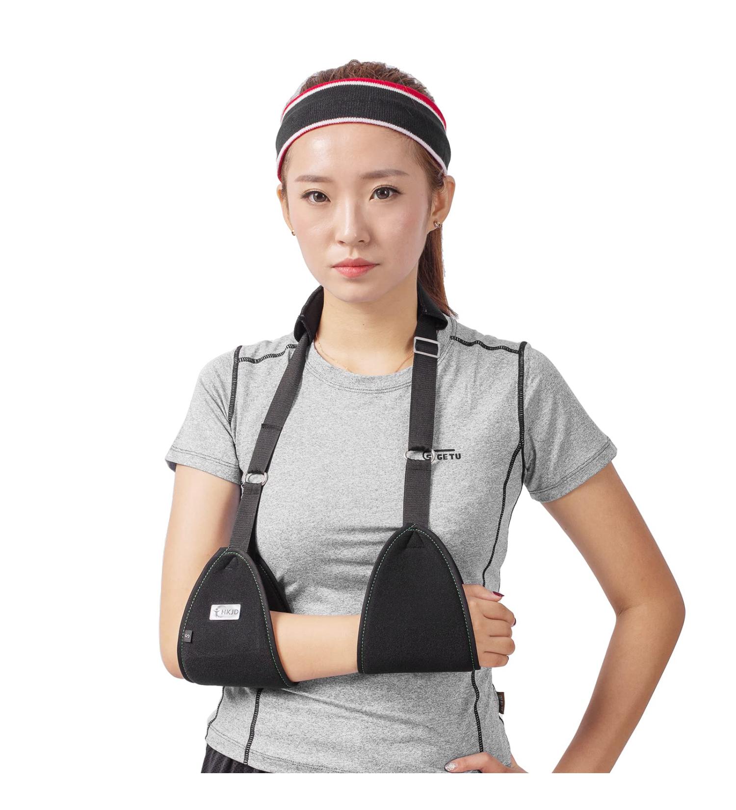 Triangle Arm Sling - Medical Shoulder Immobilizer for Rotator Cuff Wrist Elbow & Forearm Support | Lightweight & Padded for Broken Arms - Buy Online on GoSupps.com