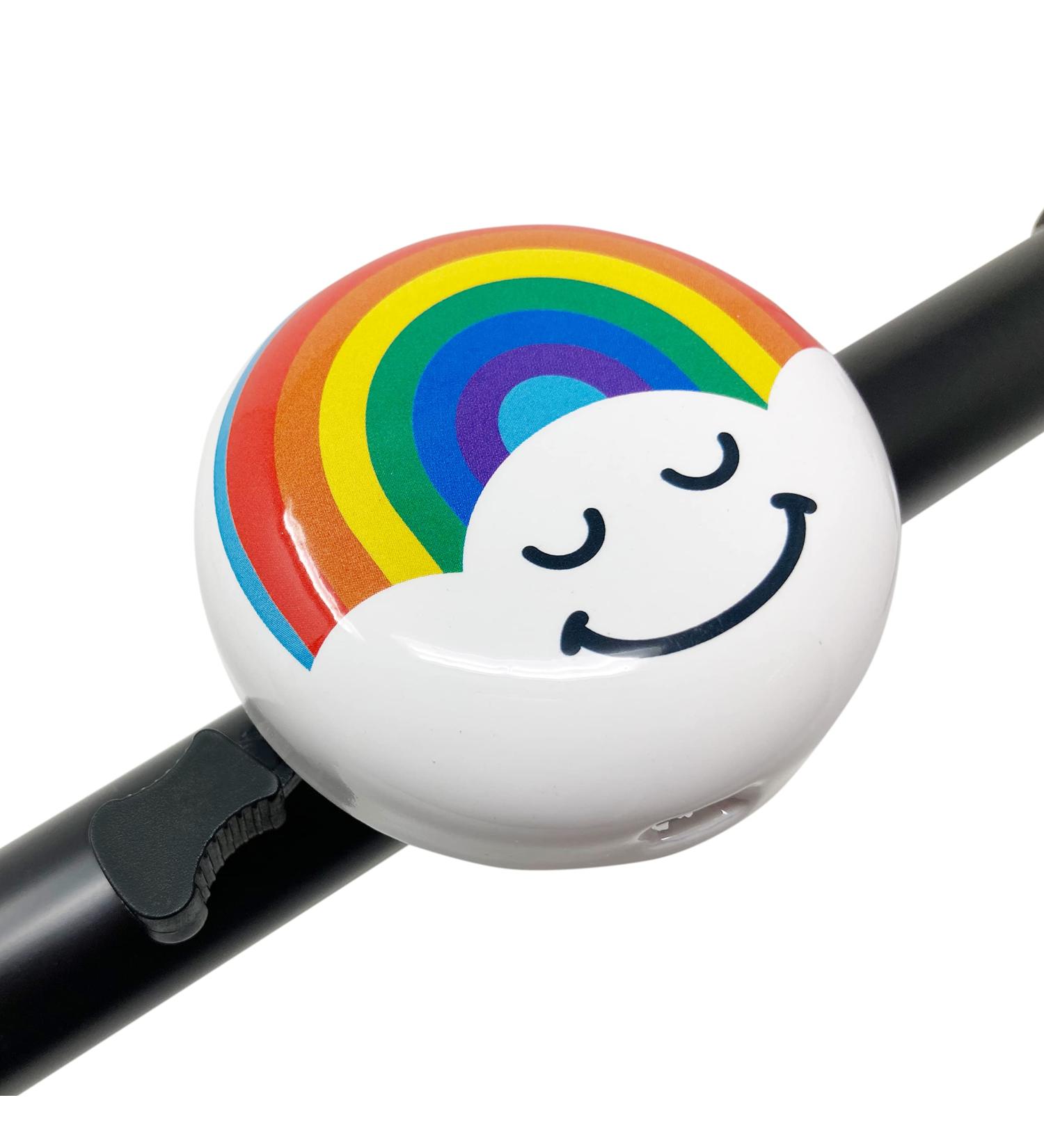 Good Banana Classic Bike Bell - Aluminum Bicycle & Scooter Bell | Loud & Clear Sound for Kids or Adults | Fun Rainbow Patterns - Buy Online on GoSupps.com