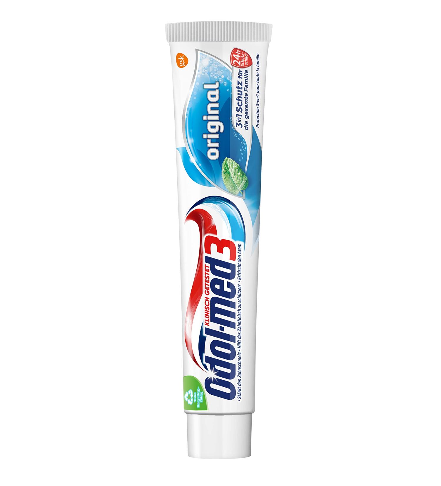 Odol-med3 Toothpaste 75ml - 3-in-1 Protection for Strong Teeth Healthy Gums & Fresh Breath | International Shipping - Buy Online on GoSupps.com