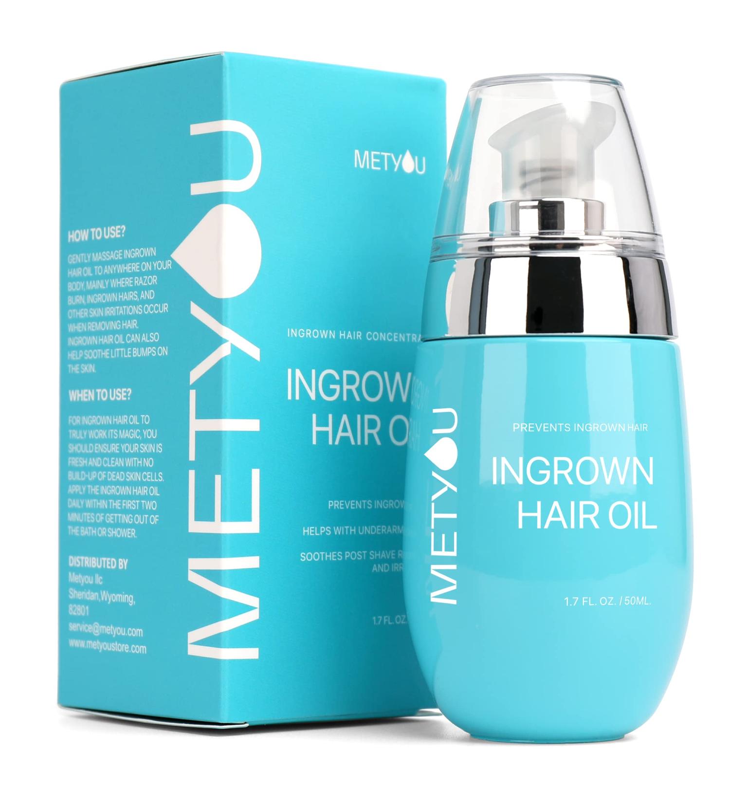 Ingrown Hair Treatment 50ml Natural Concentrated Oil - Premium Nourishing Solution for Razor Burns, Bumps, and Intimate Moisturizing - After Shave Oil for Soft, Smooth Skin - 1.7 Fl Oz - Buy Online on GoSupps.com