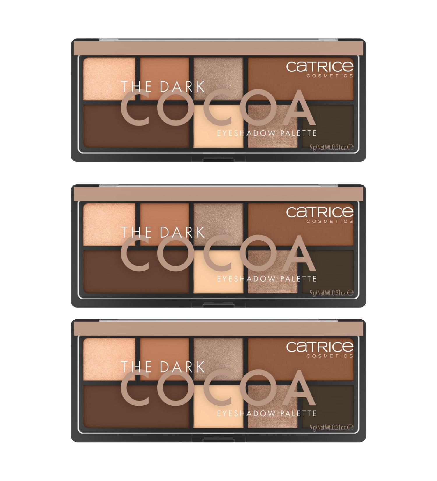  Catrice Catrice The Dark Cocoa 3-Piece Multicoloured Eyeshadow Set 8 Intense Shimmering Colours Vegan Microplastic-Free Fragrance-Free Oil-Free 3 x 9g - Buy Online on GoSupps.com