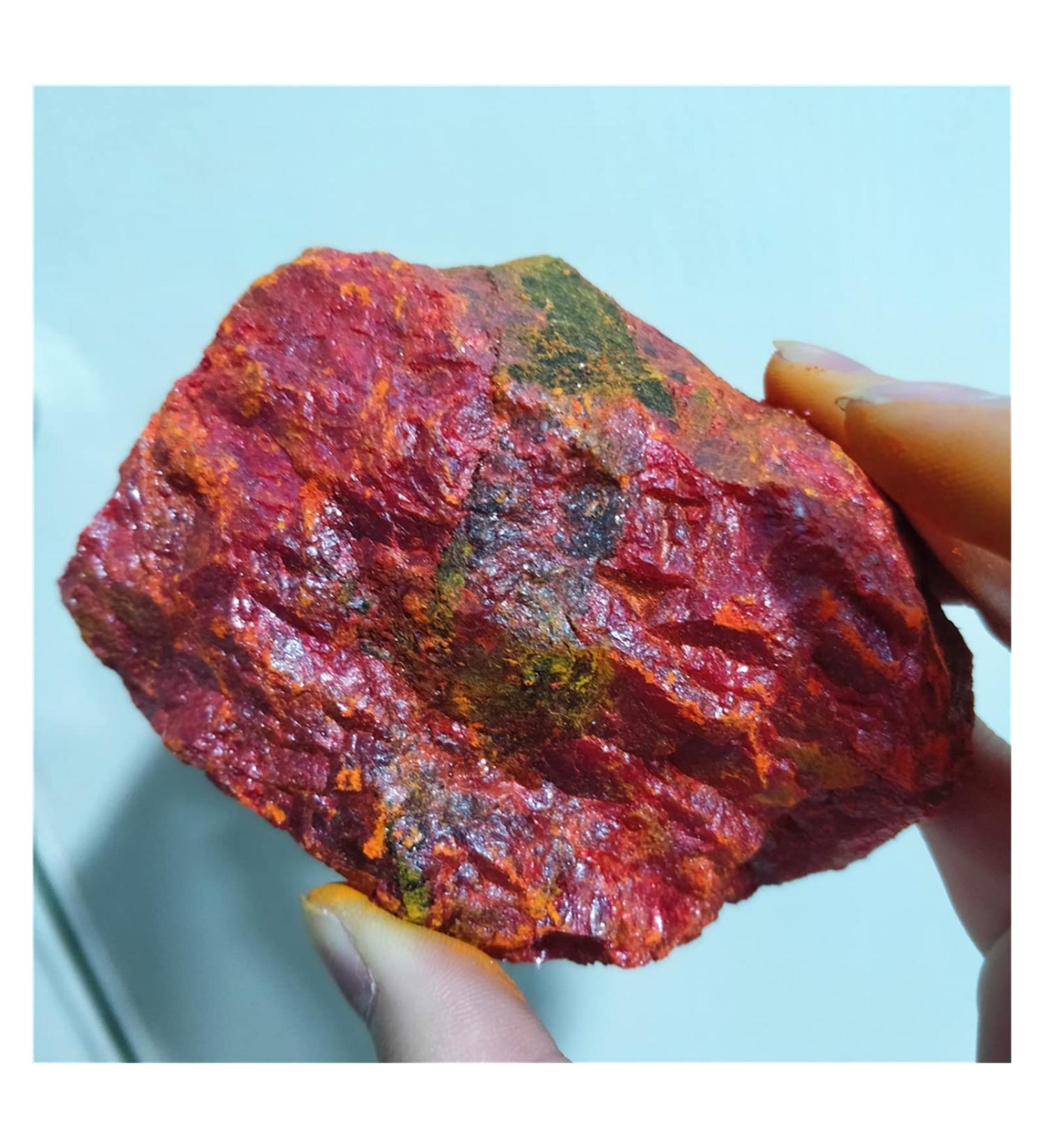 Real Natural Yellow Arsenic Raw Rough Minerals Stone Bulk Specimen Monocrystal Red Orpiment Geological (Size : 500g) - Buy Online on GoSupps.com