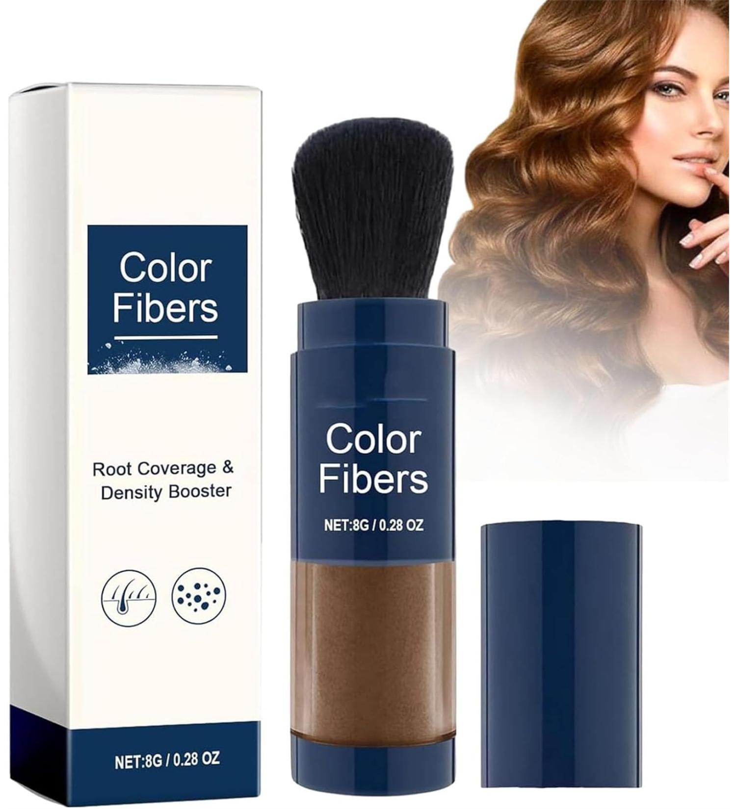 Supersize Color Fibers with Refill Set Colored Hair Thickener Temporary Hair Color for Root Touchup Hair Thickening Fibers Hair Fiber Powder for Women & Men (2 Dark Brown) Dark Brown 2 - Buy Online on GoSupps.com