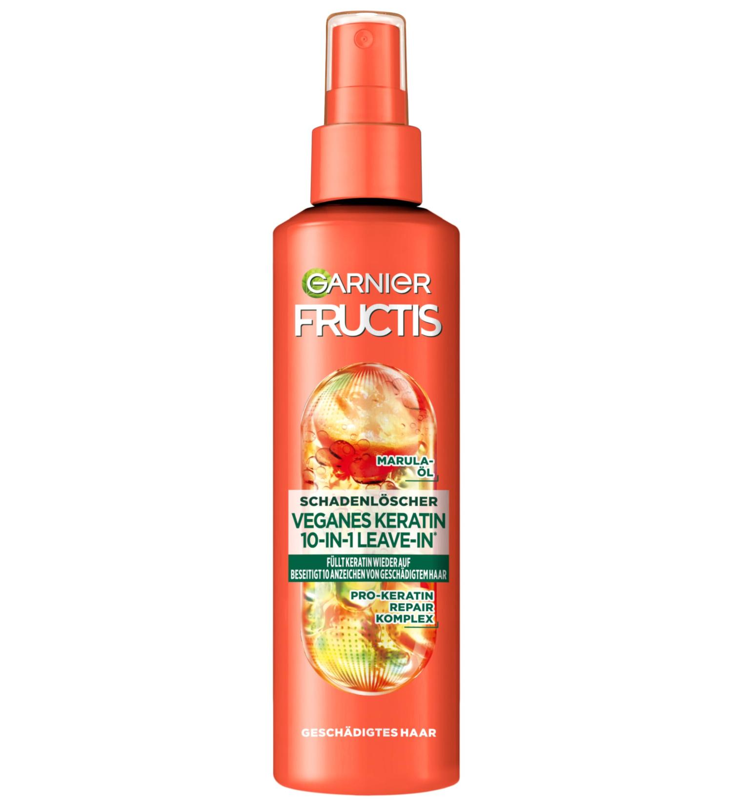 Garnier Garnier 10-in-1 Leave-In Repair for Damaged Hair for Better Manageability and Less Hair Damage with Amla Oil and Pro-Keratin Fructis Deep Fire Extinguisher