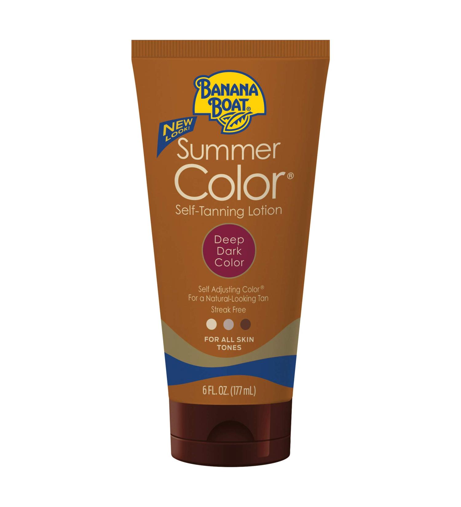 Banana Boat Summer Color Self-Tanning Lotion - Deep Dark, 6 oz - Buy Online on GoSupps.com