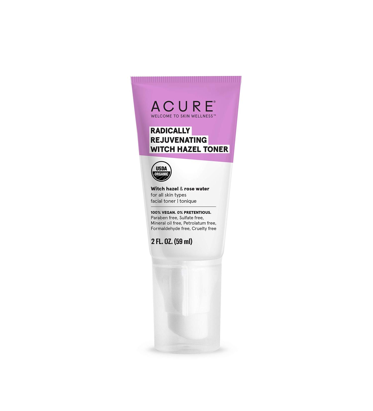 Acure Radically Rejuvenating Witch Hazel Toner - 2 fl oz | Natural Skin Care - Buy Online on GoSupps.com