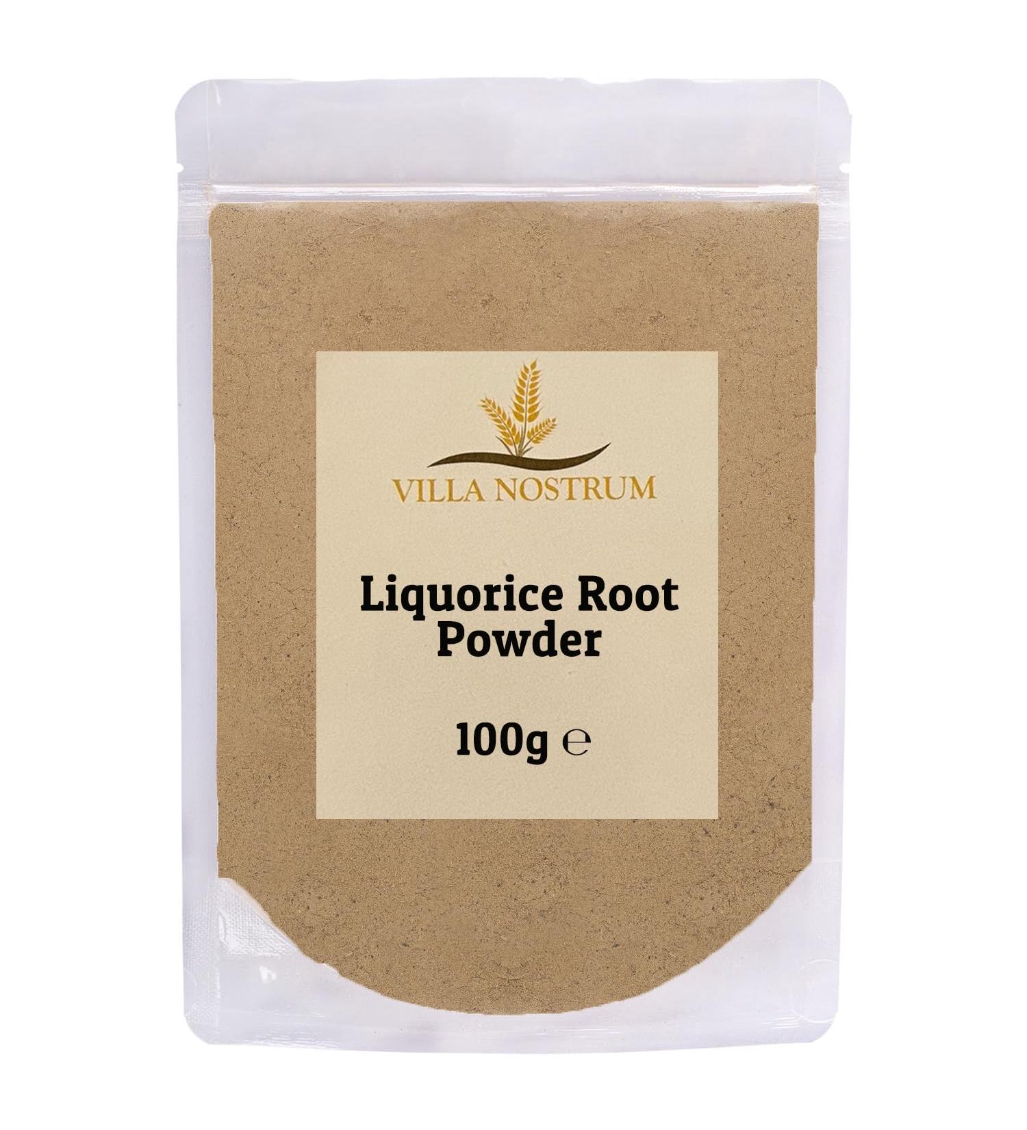 Liquorice Root Powder | Licorice Root Tea 100g by Villa Nostrum - Buy Online on GoSupps.com