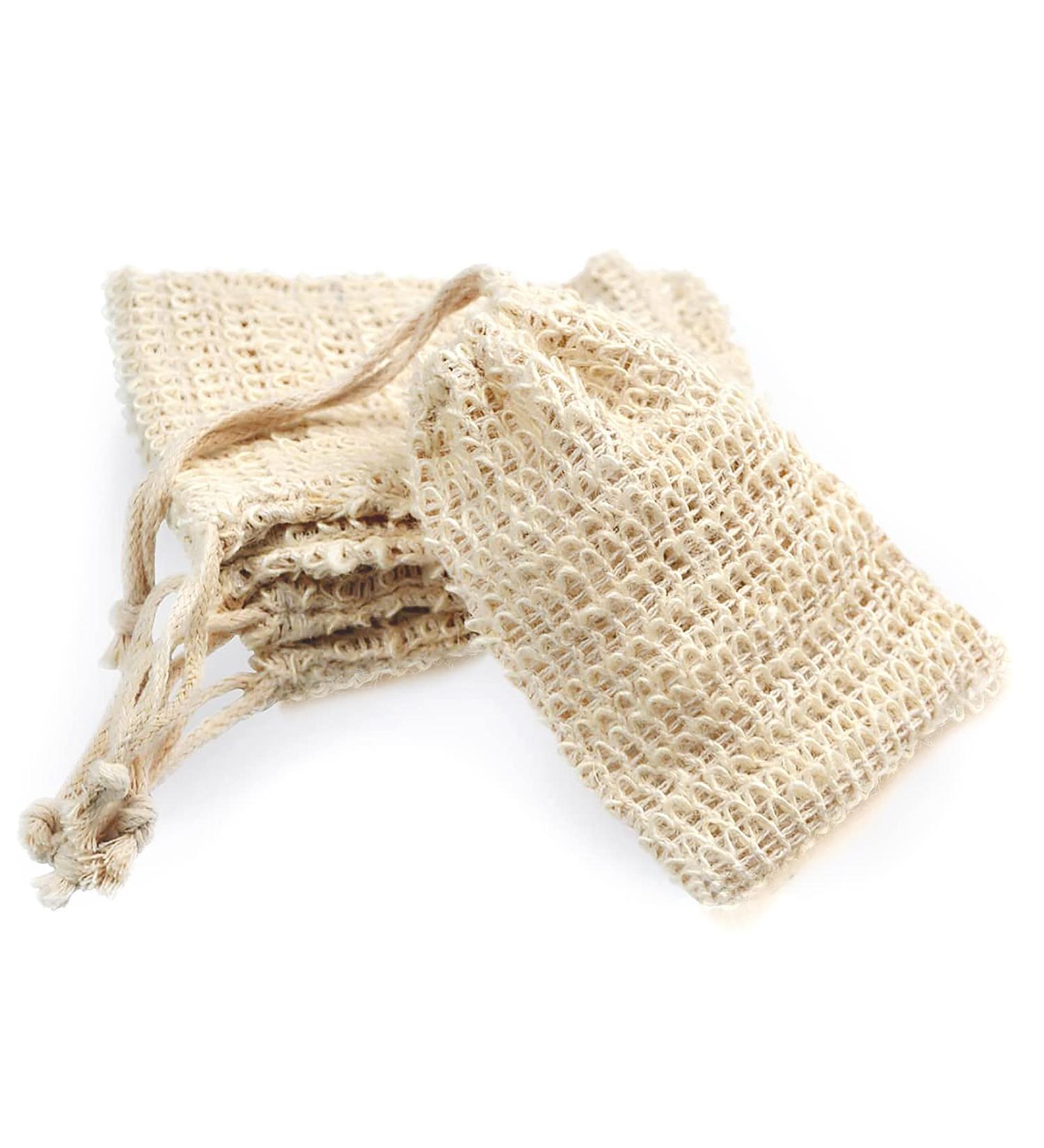 ZEPELOFFY 5 Pack Natural Sisal Soap Saver Bags - Eco-Friendly Zero Waste Mesh Pouch for Shower - Buy Online on GoSupps.com
