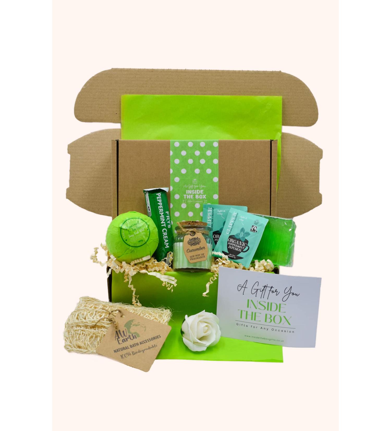 Pamper Hamper Gift Box Mother's Day Happy Birthday Thank You or Thinking of You Self Care Gift for Women by Inside the Box Gifts (Mint) - Buy Online on GoSupps.com